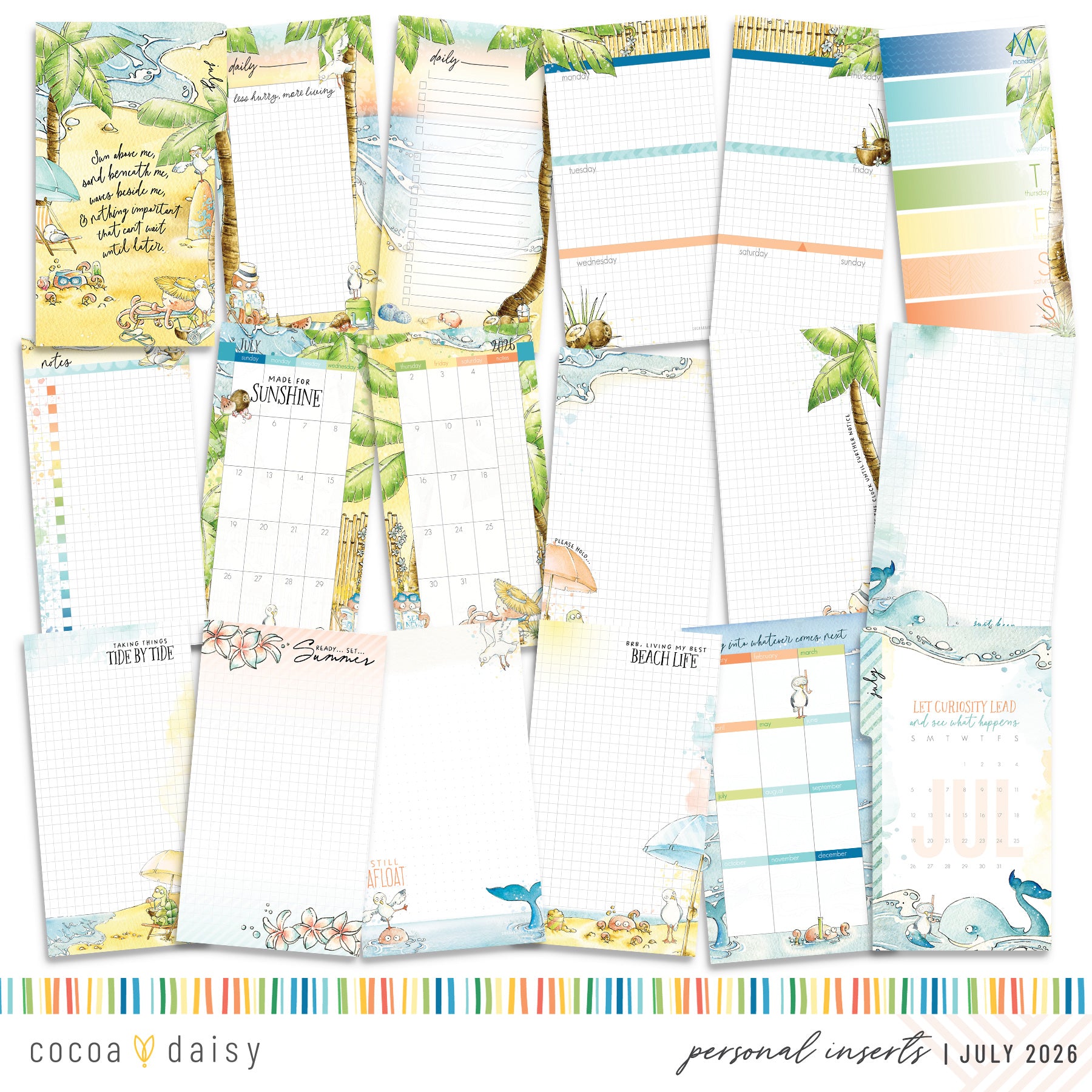 Insert or Notebook Only Subscription - Choose your size - 1 month