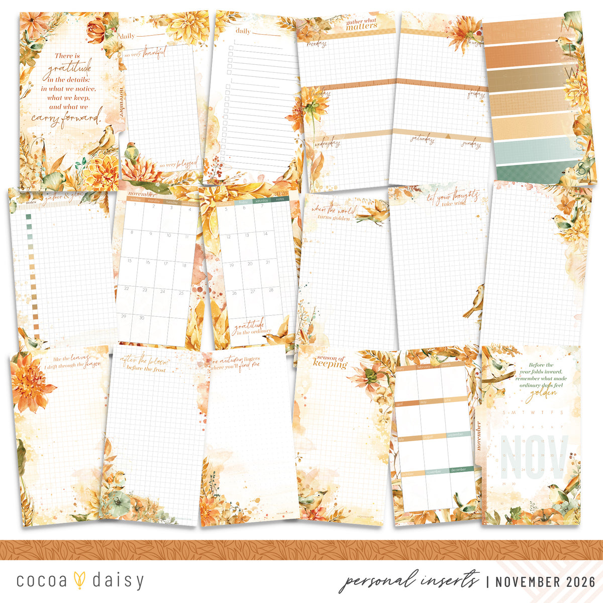 Insert or Notebook Only Subscription - Choose your size - 1 month