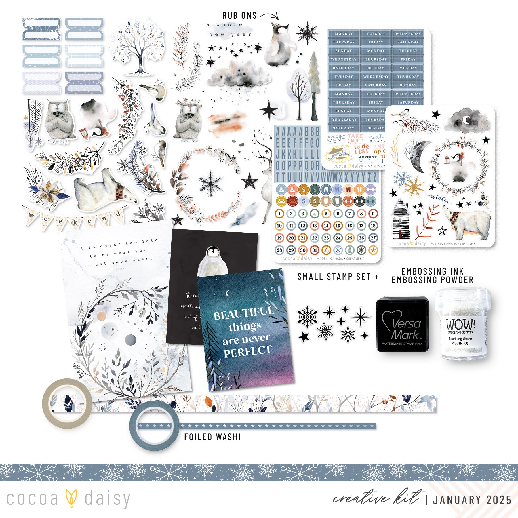 Nordic Nights Creative Kit - January 2025