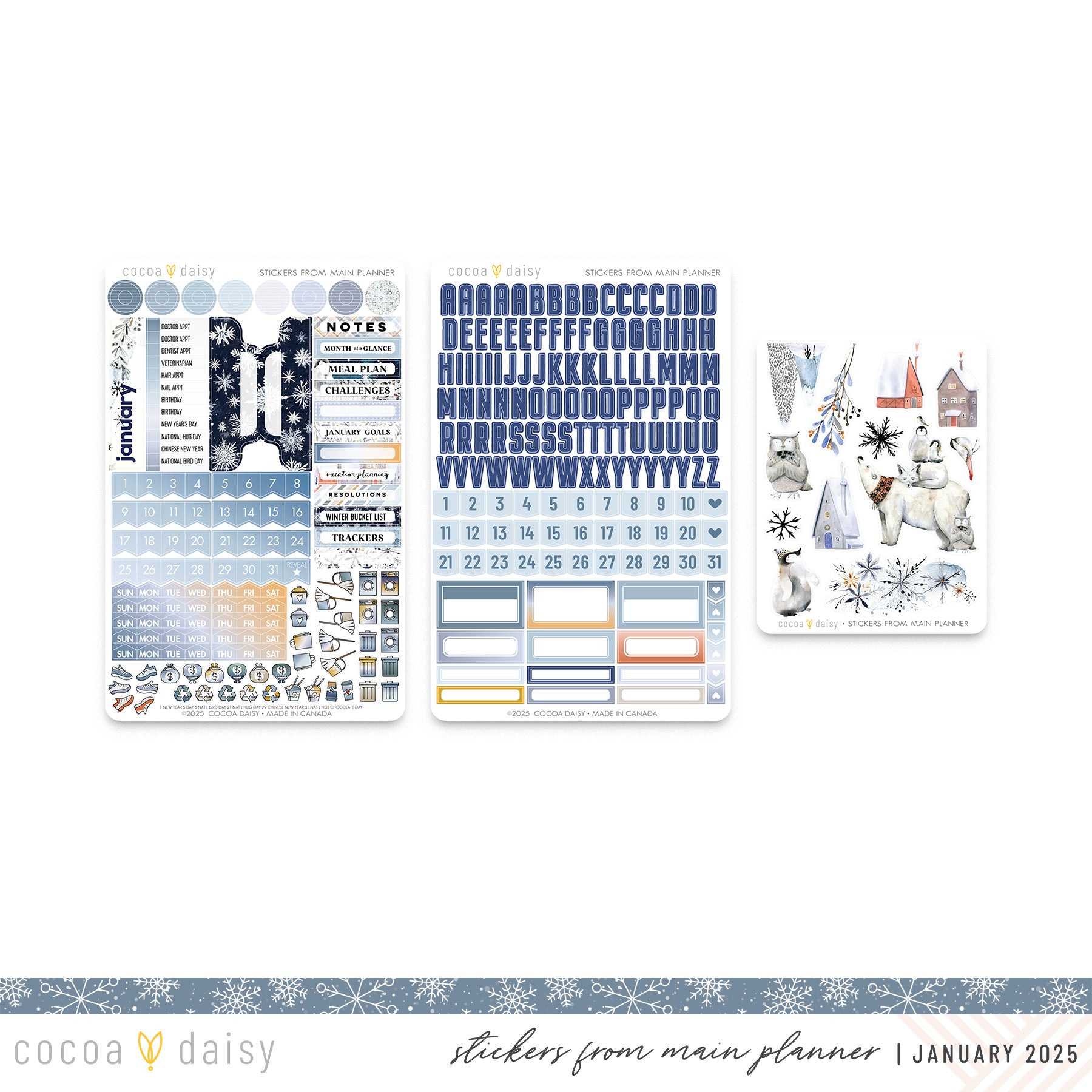 Nordic Nights Planner Kit - NO INSERTS - January 2025