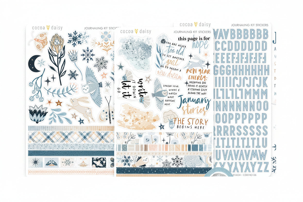 Wisdom & Wonder Journaling Sticker Kit ONLY - January 2026