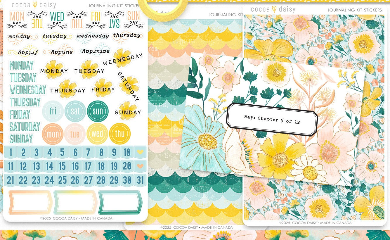 Flourish Journaling Sticker Kit ONLY - May 2025