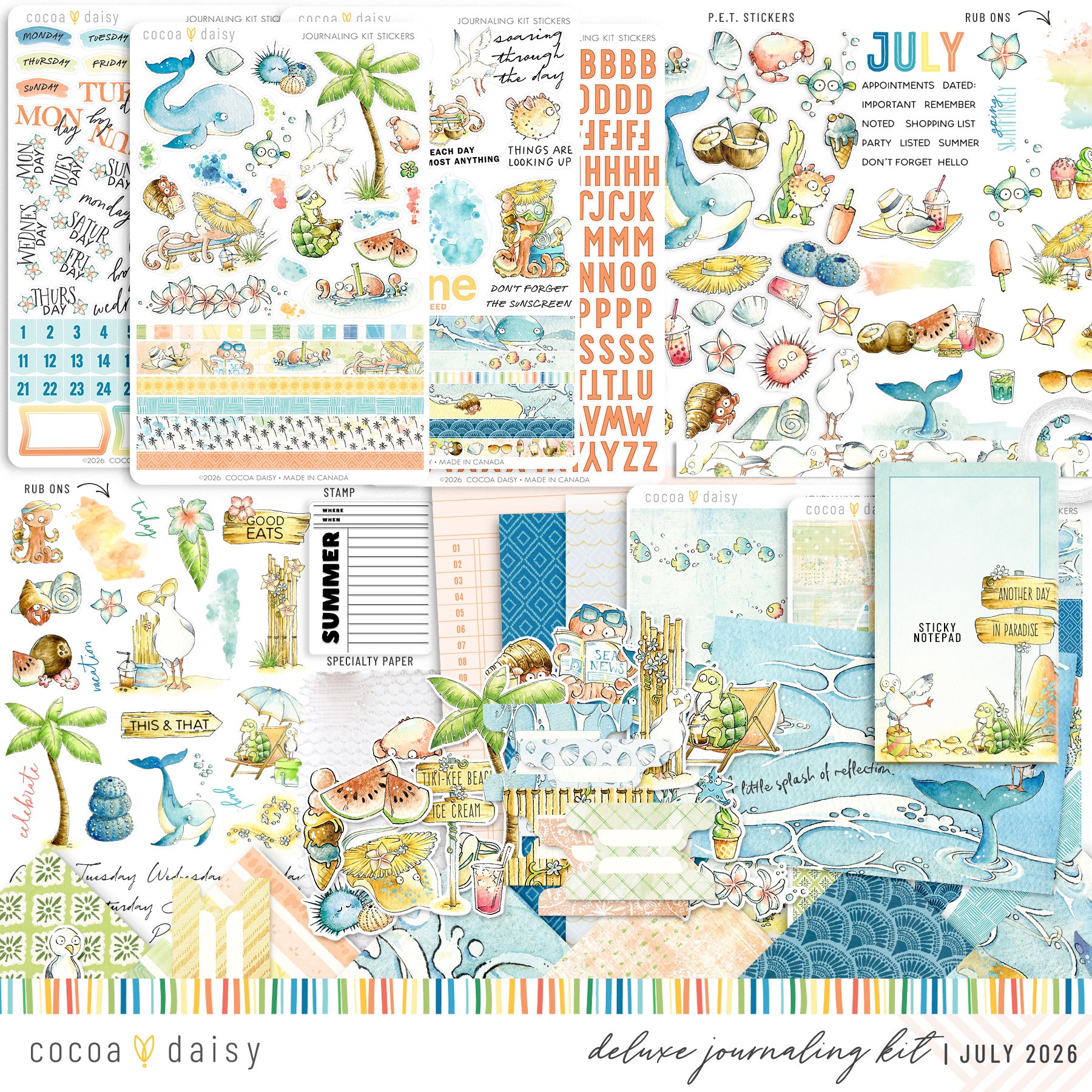 Coconut Cove Deluxe Journaling Kit- July 2026