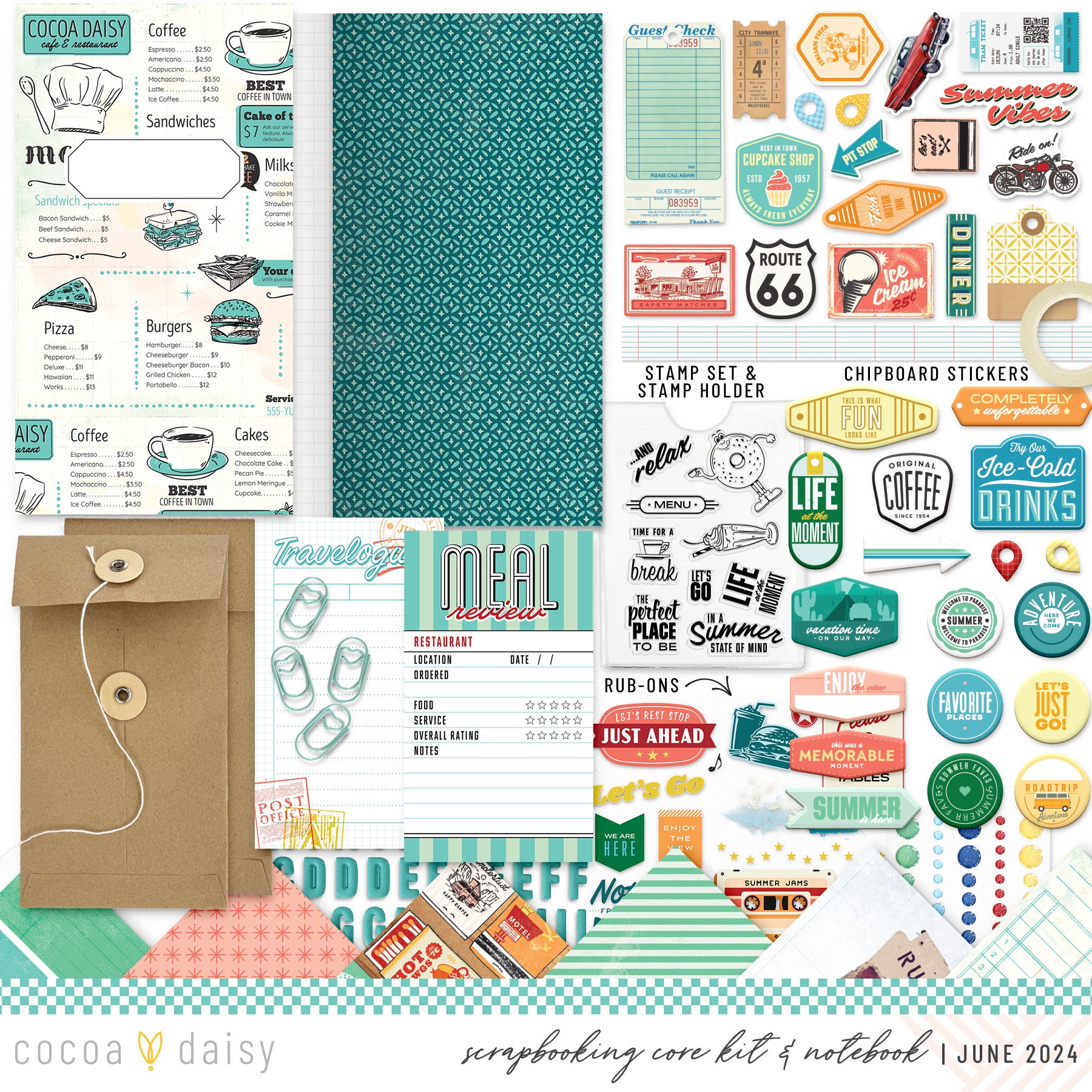 Let's Go Scrapbooking Kit - Choose Your Add On - June 2024