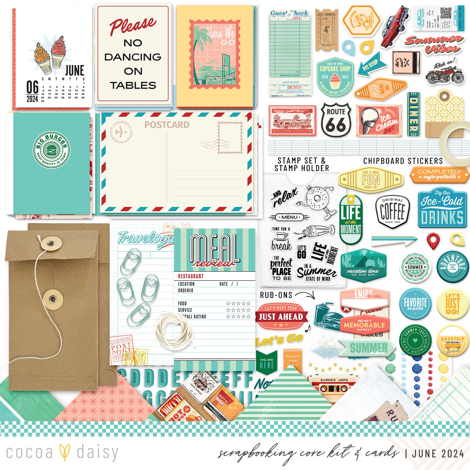 Let's Go Scrapbooking Kit - Choose Your Add On - June 2024