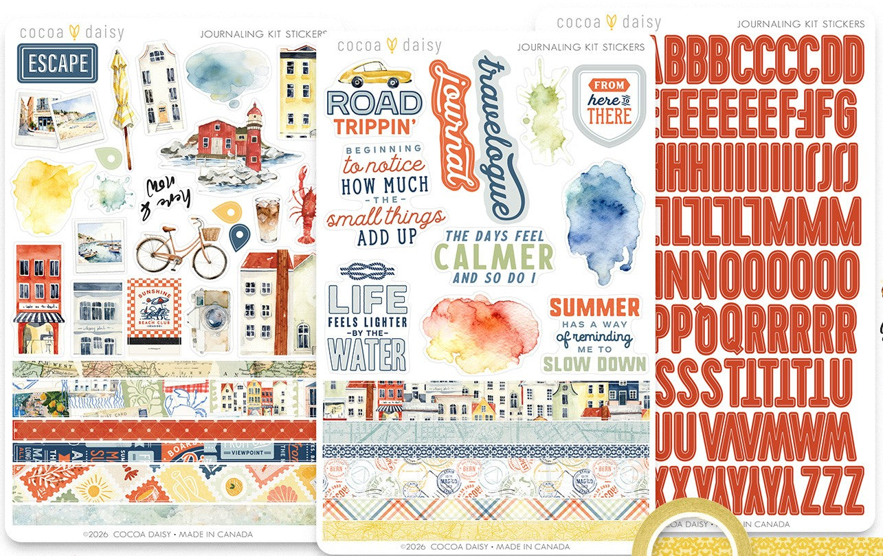 Summer Avenue Journaling Sticker Kit ONLY - June 2026