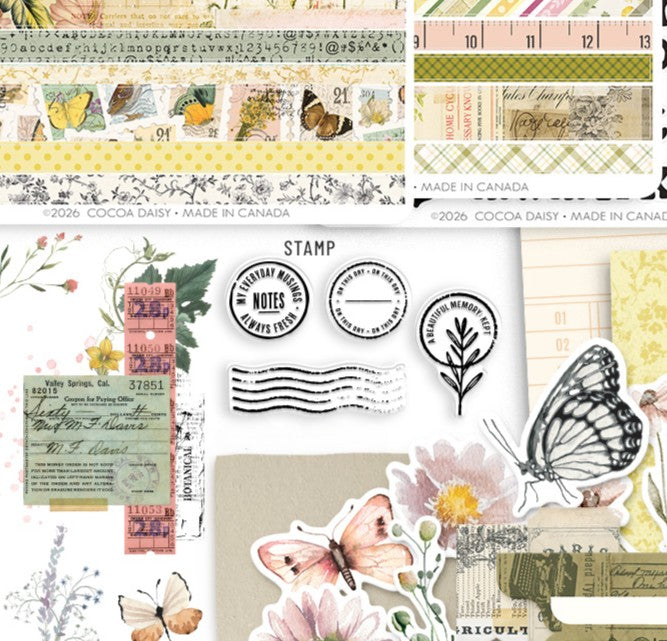 Field Notes & Florals "Parcel Post" Stamp From The Deluxe Journaling Kit - May 2026
