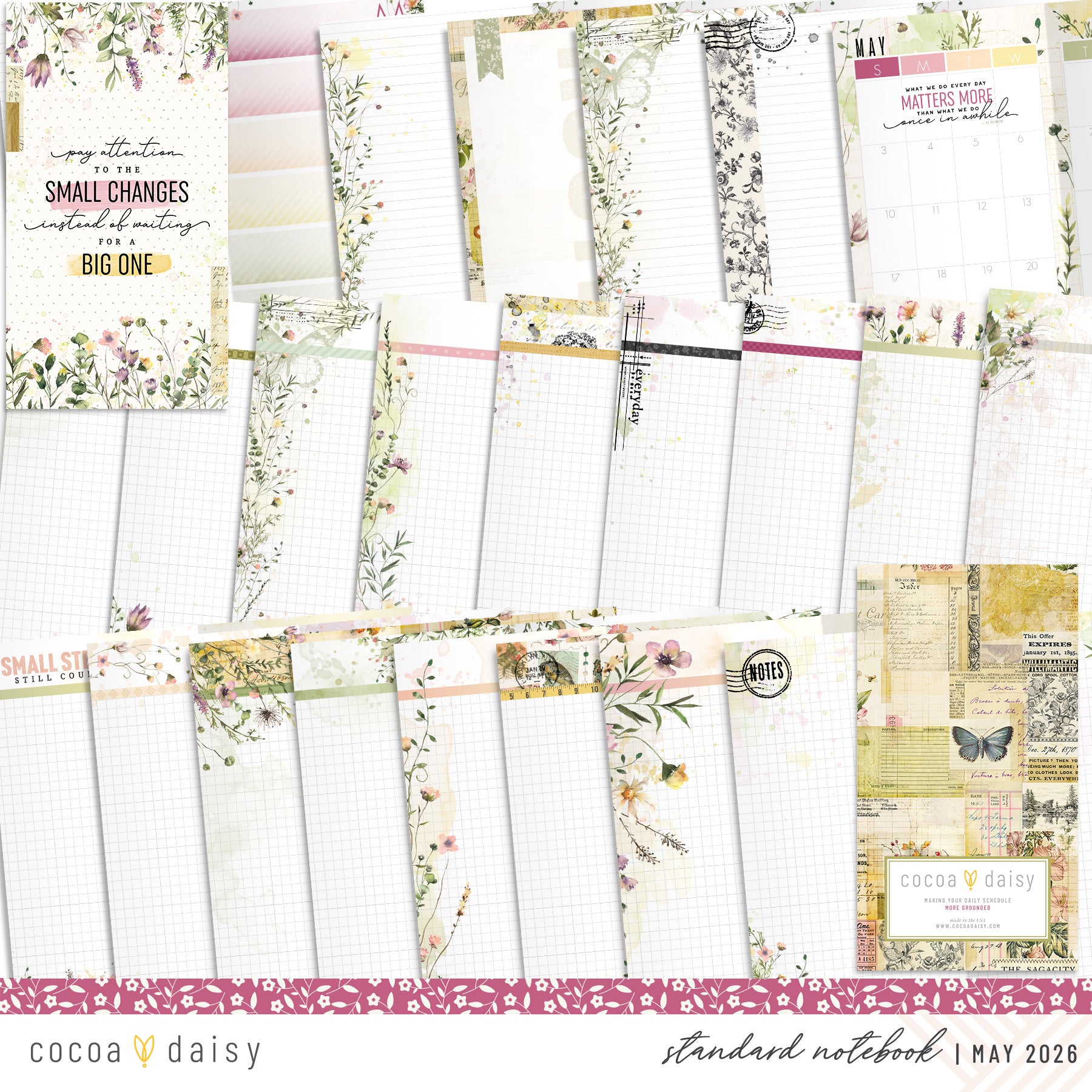 Insert or Notebook Only Subscription - Choose your size - 1 month