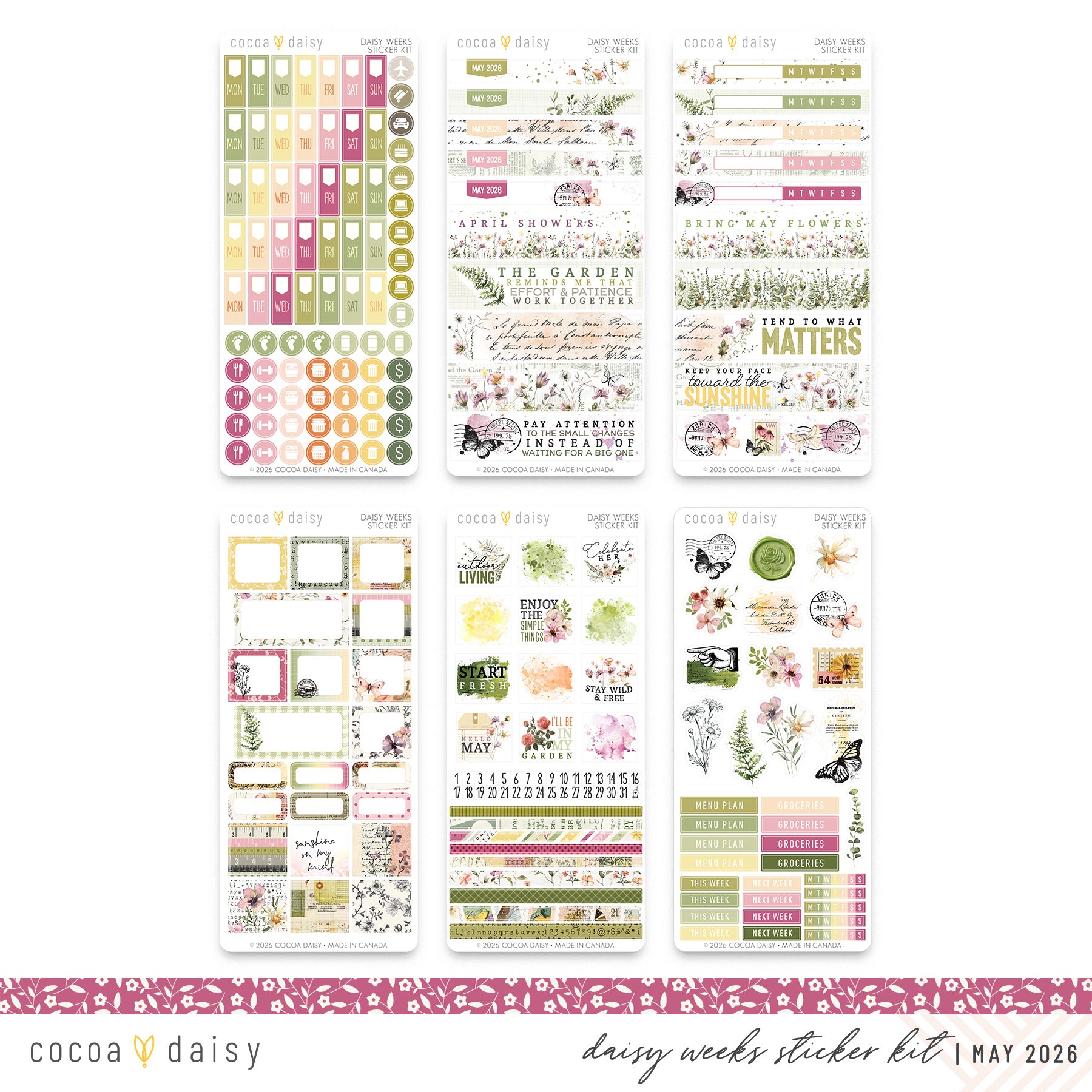 Daisy Weeks Sticker Kit Subscription - 1 month