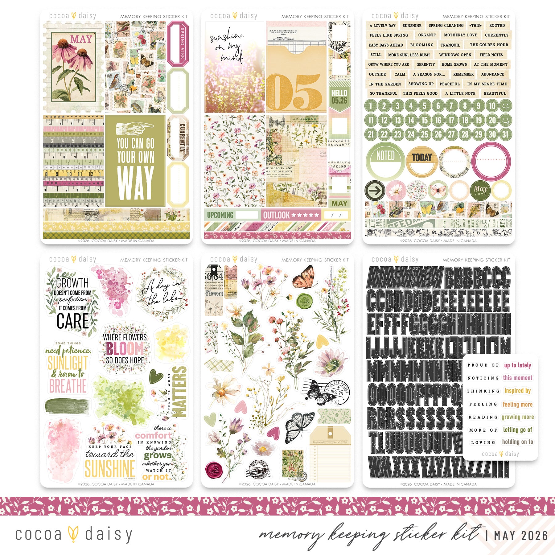 Memory Keeping Sticker Kit Subscription - 1 month