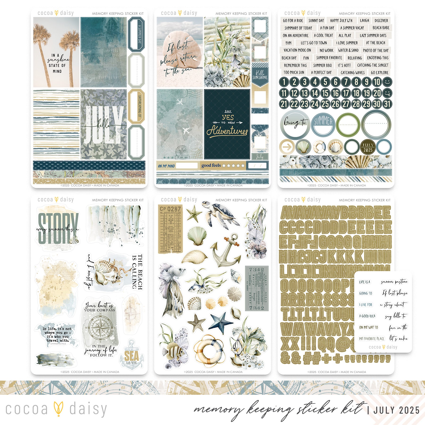 Memory Keeping Sticker Kit Subscription - 1 month