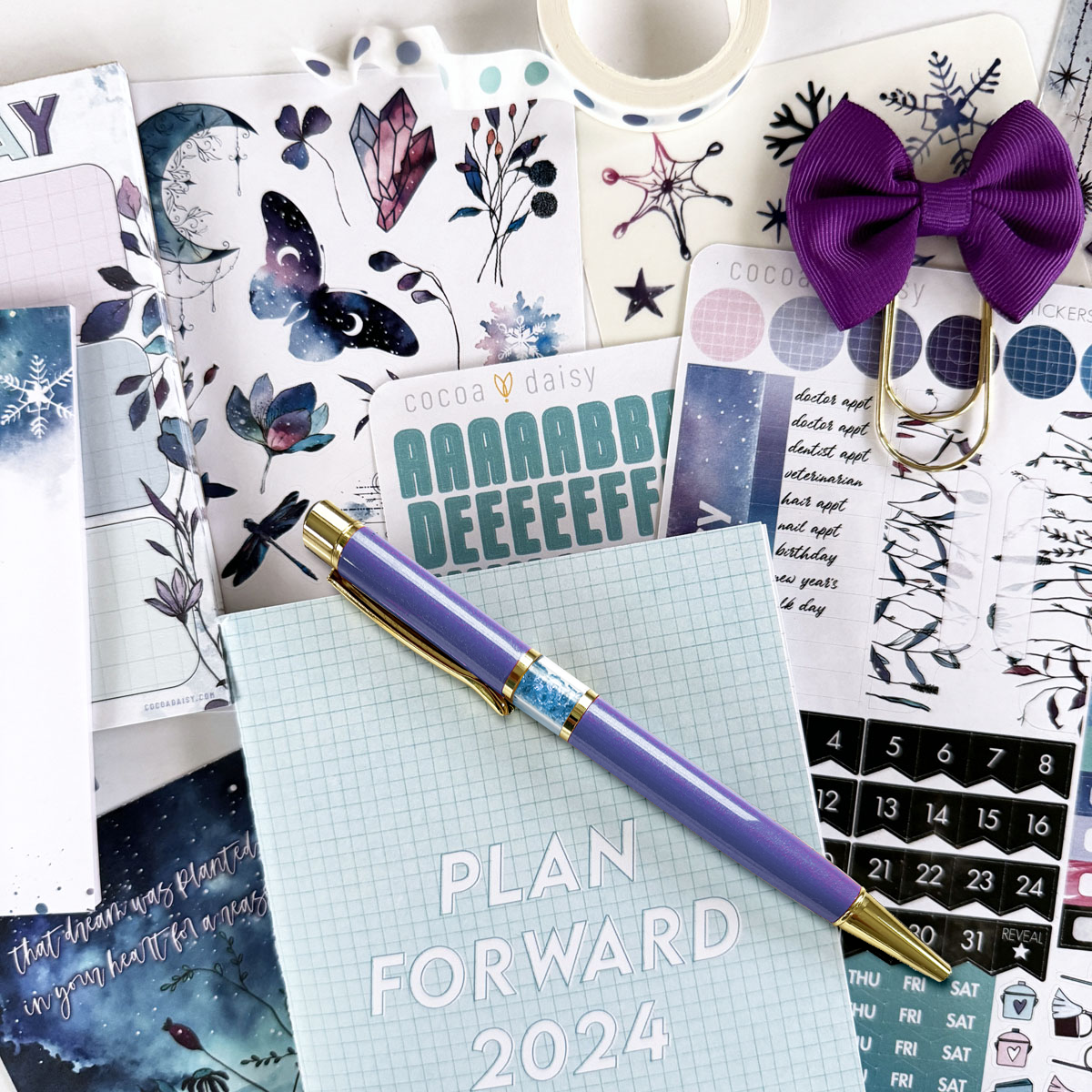 Silent Moon Planner Kit - NO INSERTS January 2024