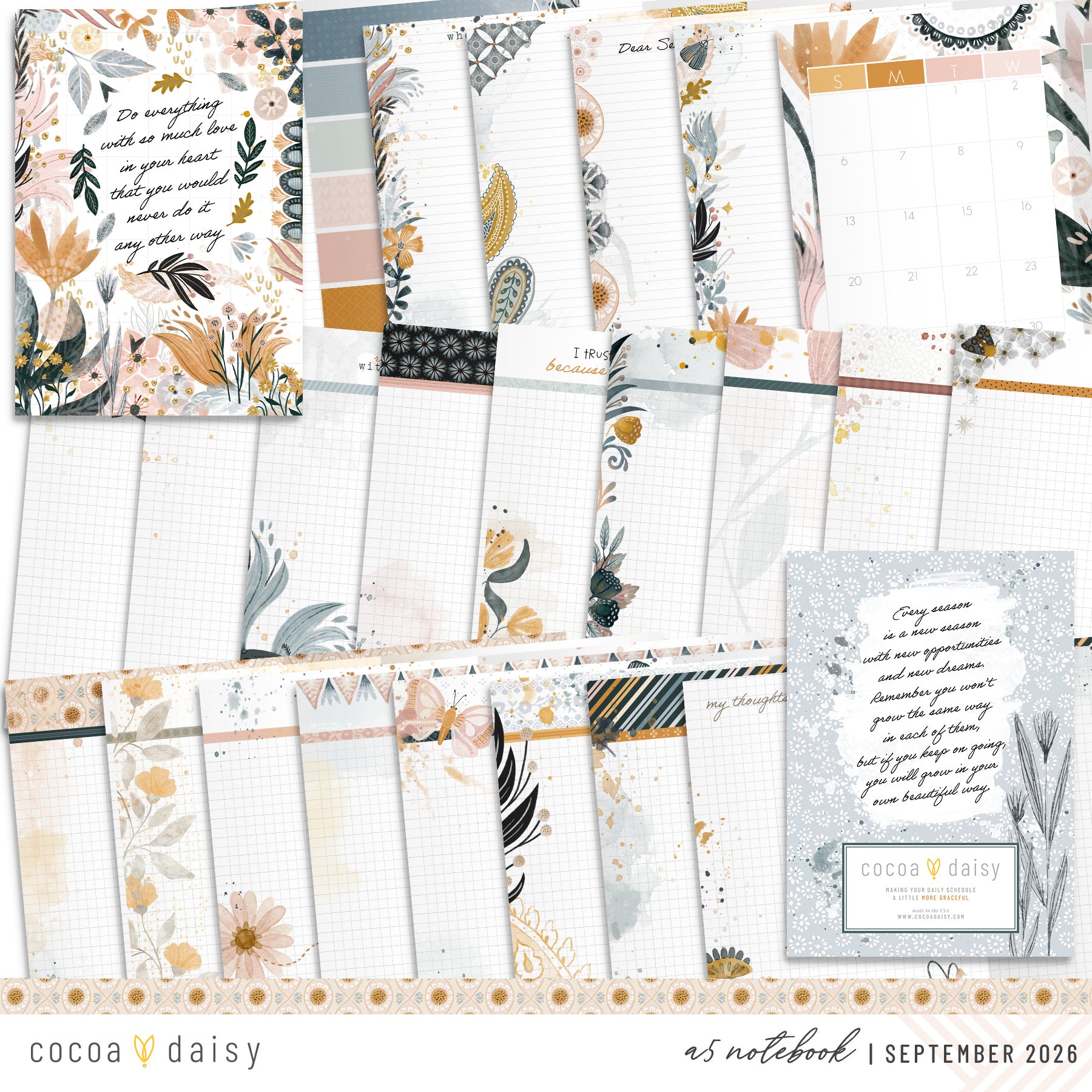 Insert or Notebook Only Subscription - Choose your size - 1 month