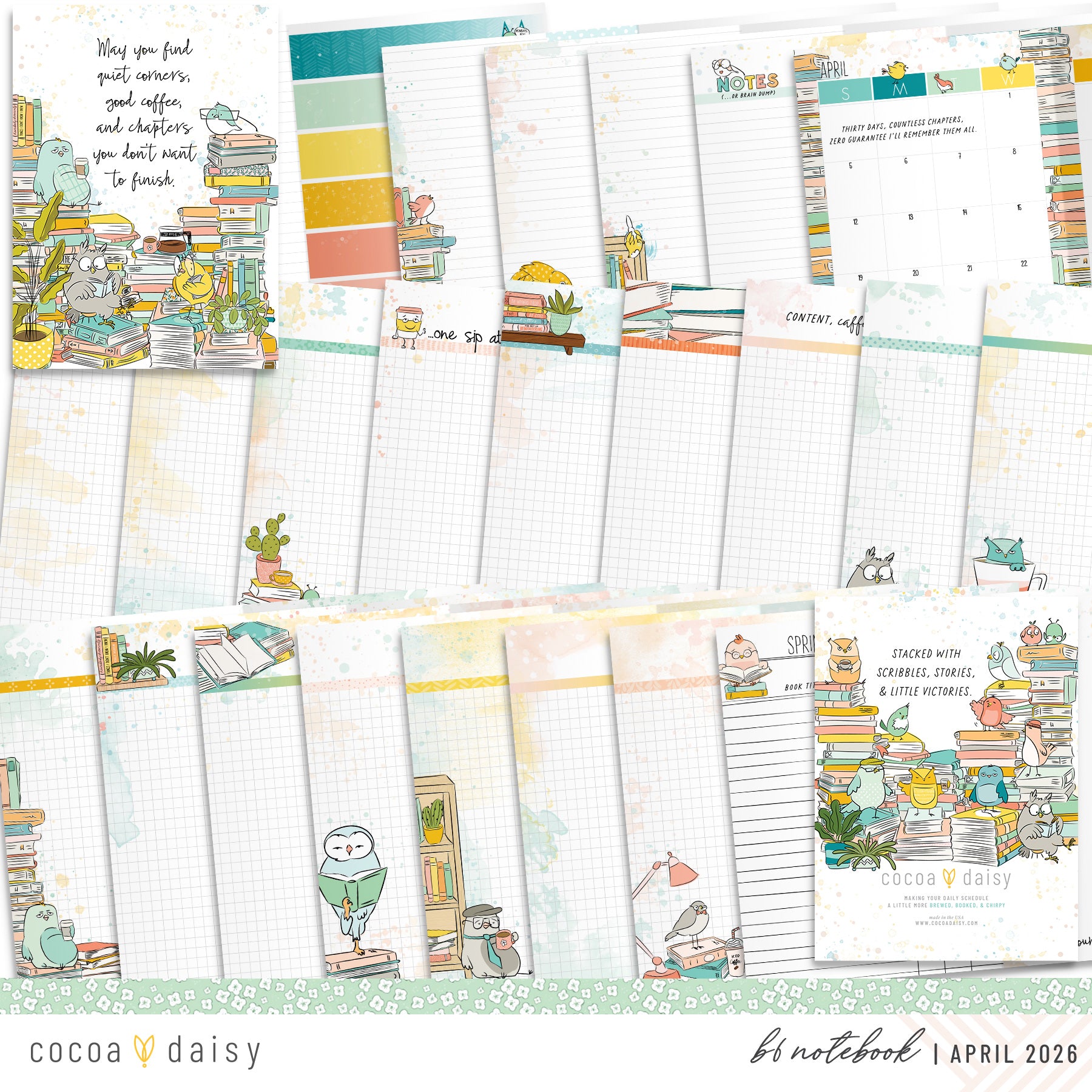 Insert or Notebook Only Subscription - Choose your size - 1 month