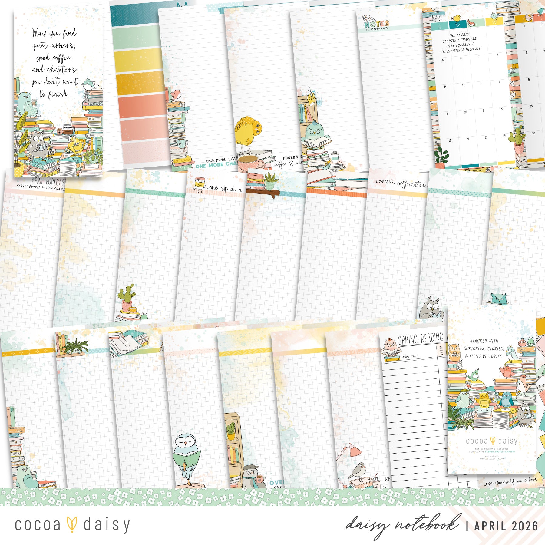 Insert or Notebook Only Subscription - Choose your size - 1 month