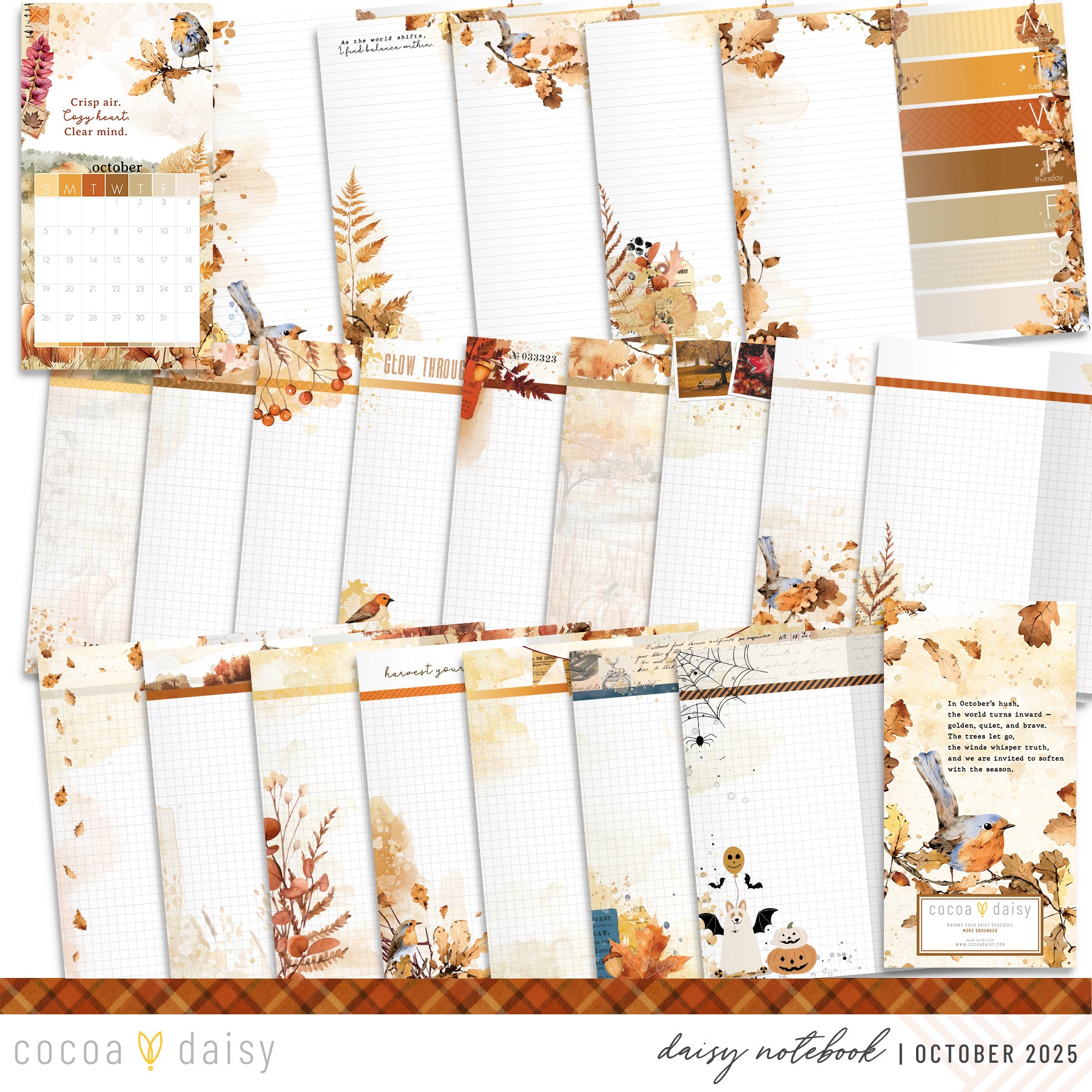 Insert or Notebook Only Subscription - Choose your size - 1 month