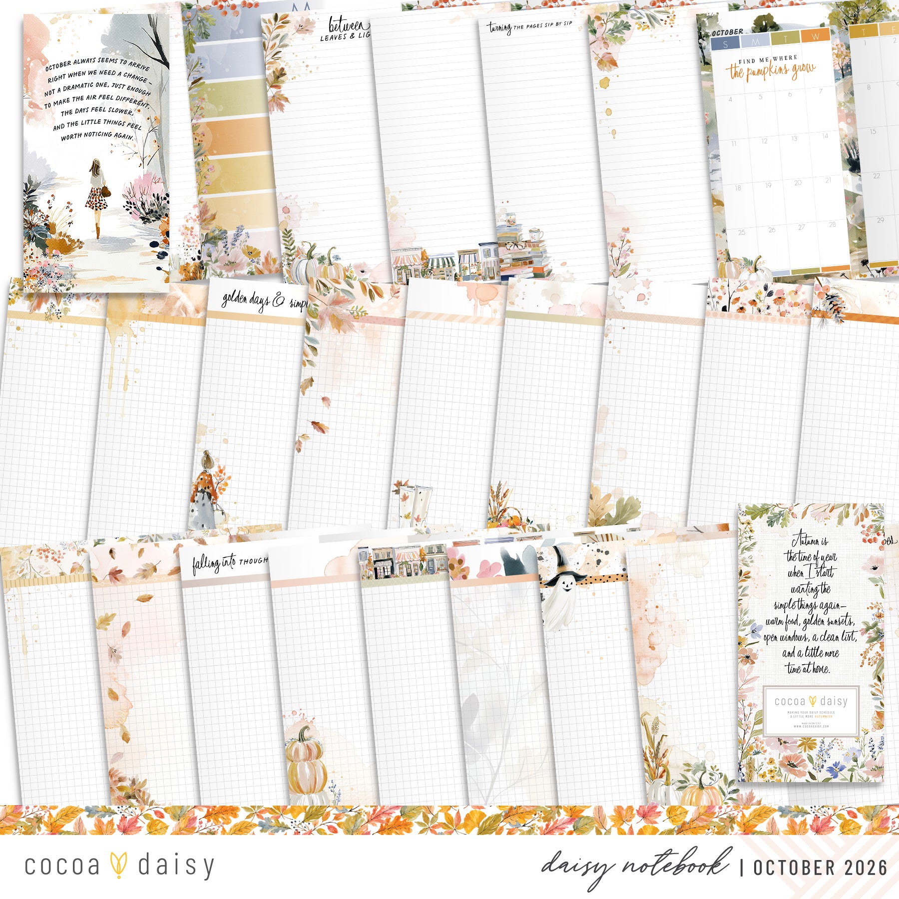 Insert or Notebook Only Subscription - Choose your size - 1 month