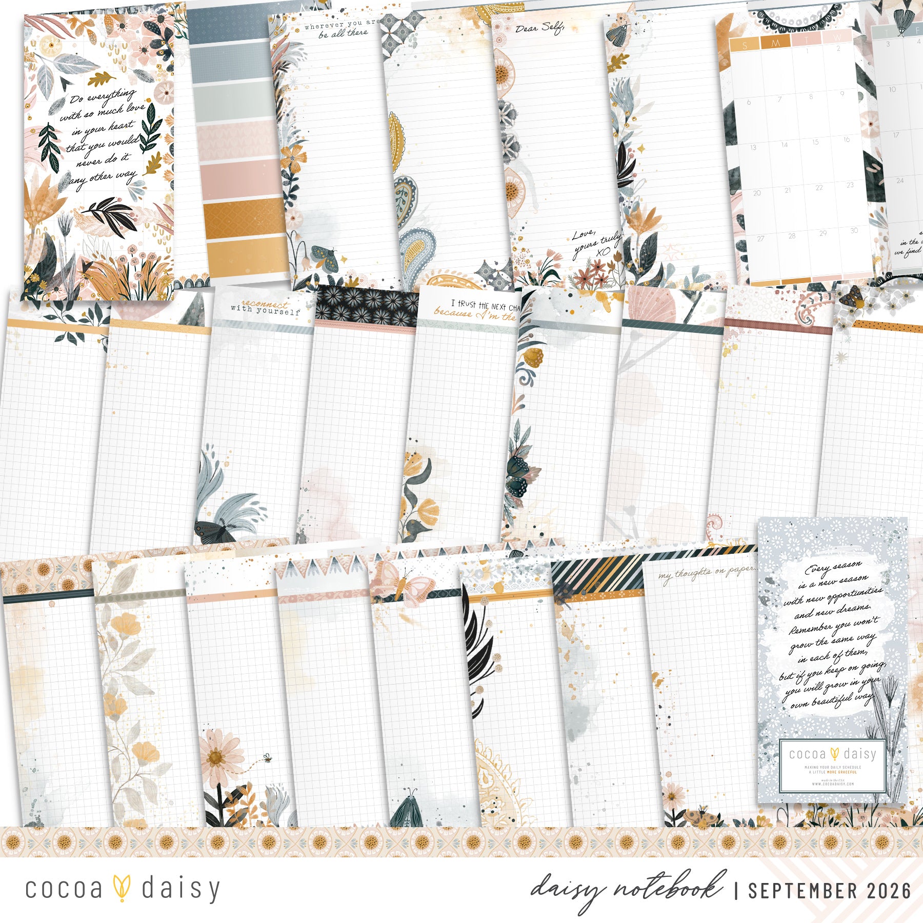 Insert or Notebook Only Subscription - Choose your size - 1 month