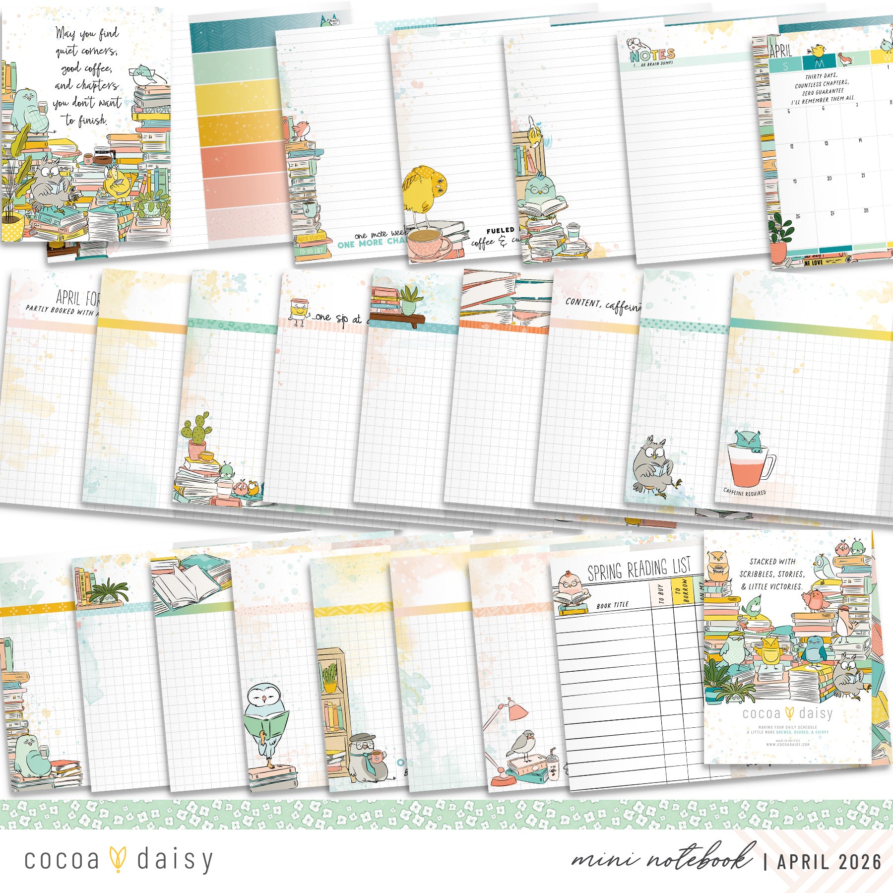 Insert or Notebook Only Subscription - Choose your size - 1 month