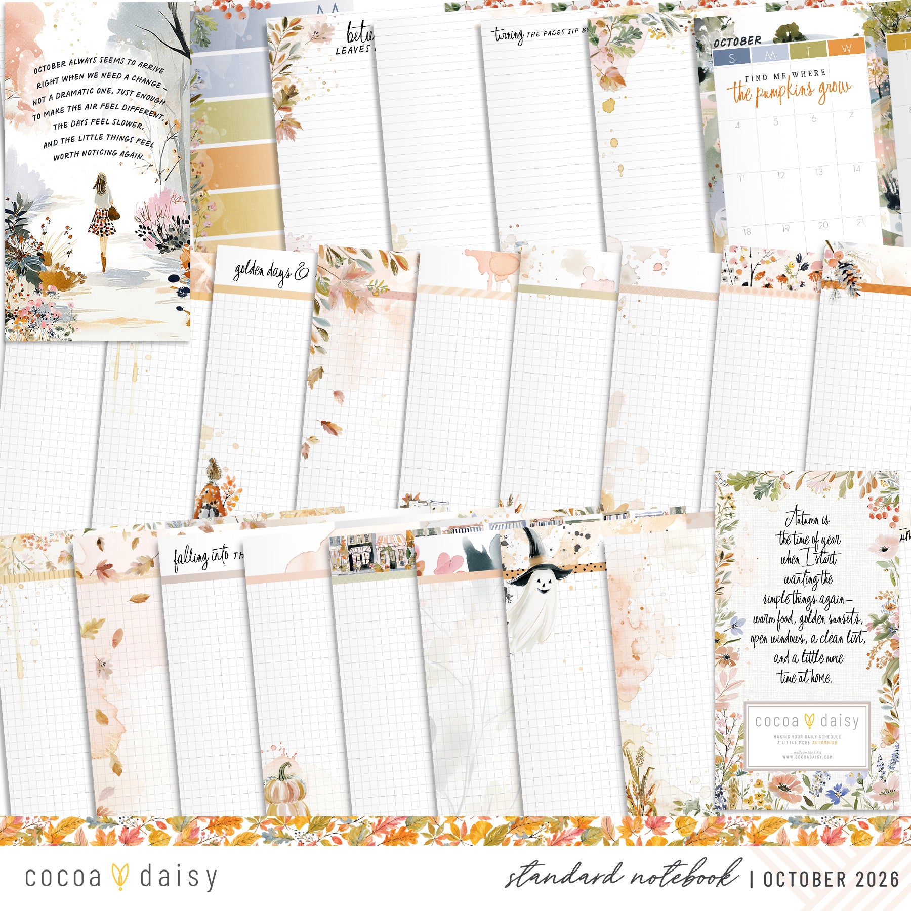 Insert or Notebook Only Subscription - Choose your size - 1 month
