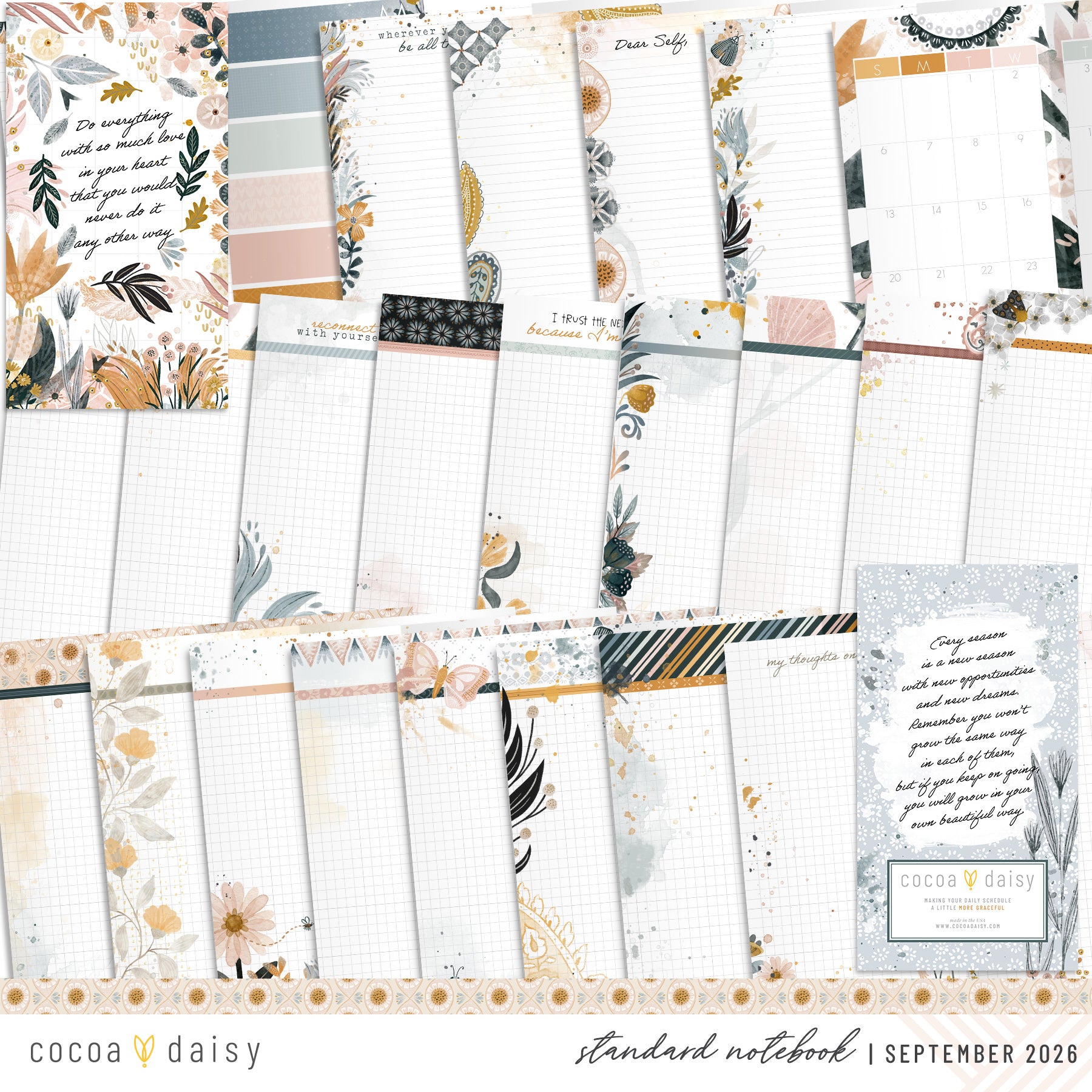 Insert or Notebook Only Subscription - Choose your size - 1 month