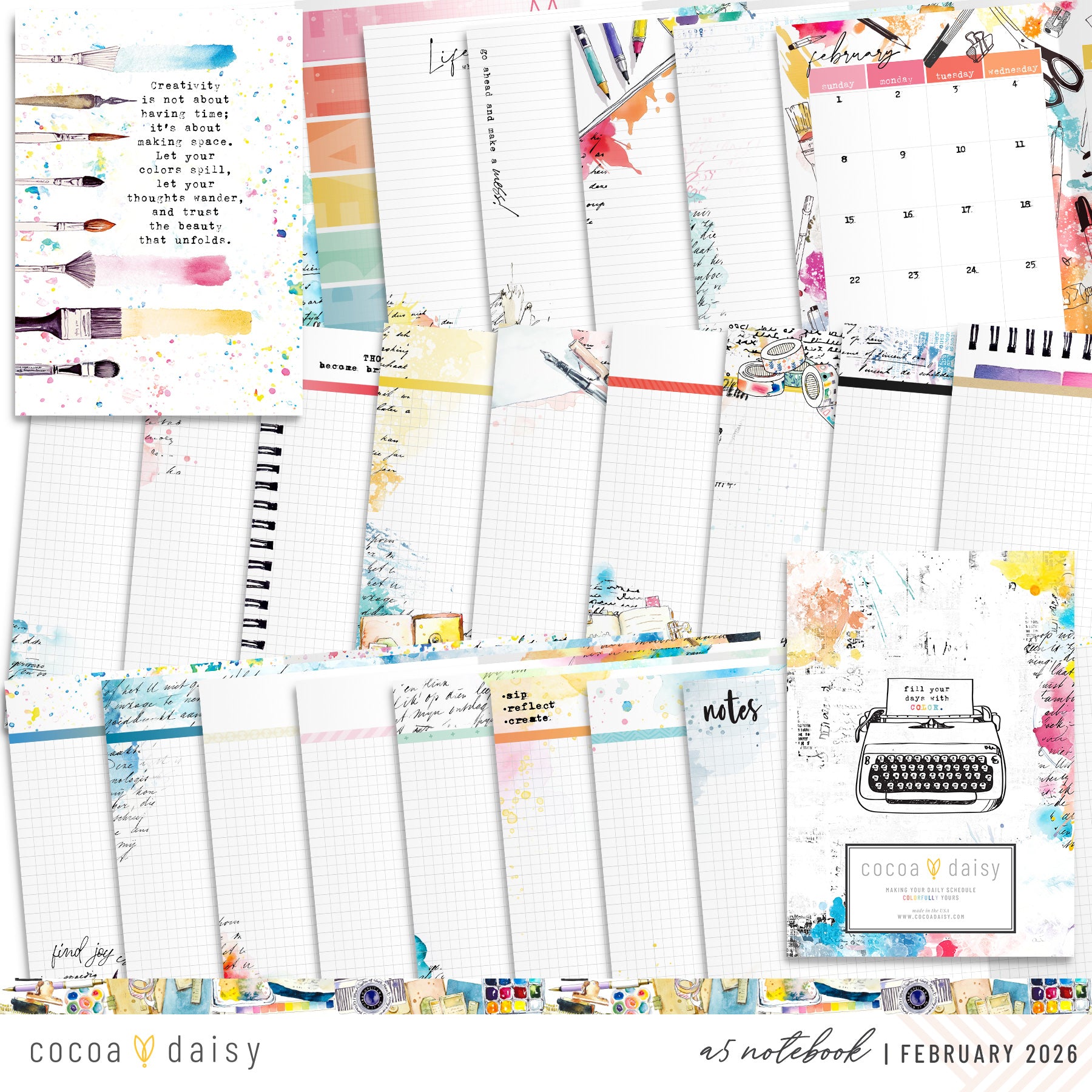 Insert or Notebook Only Subscription - Choose your size - 1 month