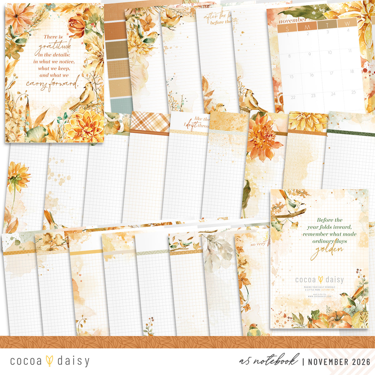 Insert or Notebook Only Subscription - Choose your size - 1 month