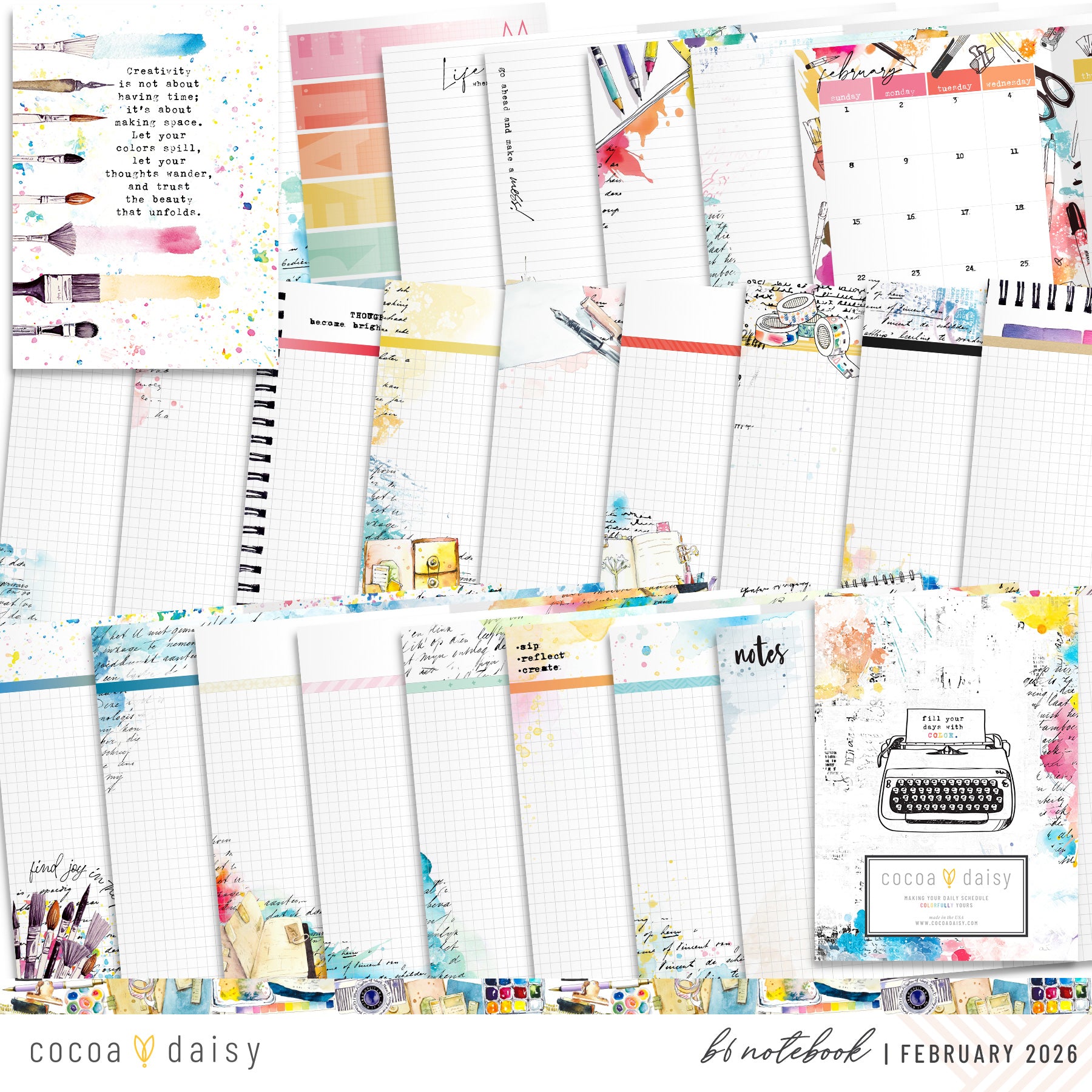 Insert or Notebook Only Subscription - Choose your size - 1 month