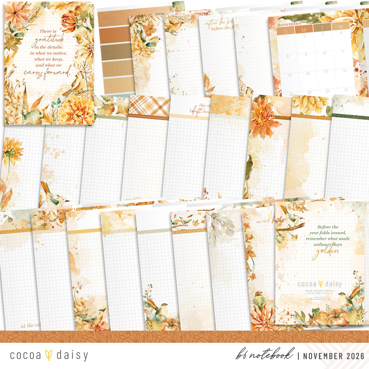 Insert or Notebook Only Subscription - Choose your size - 1 month