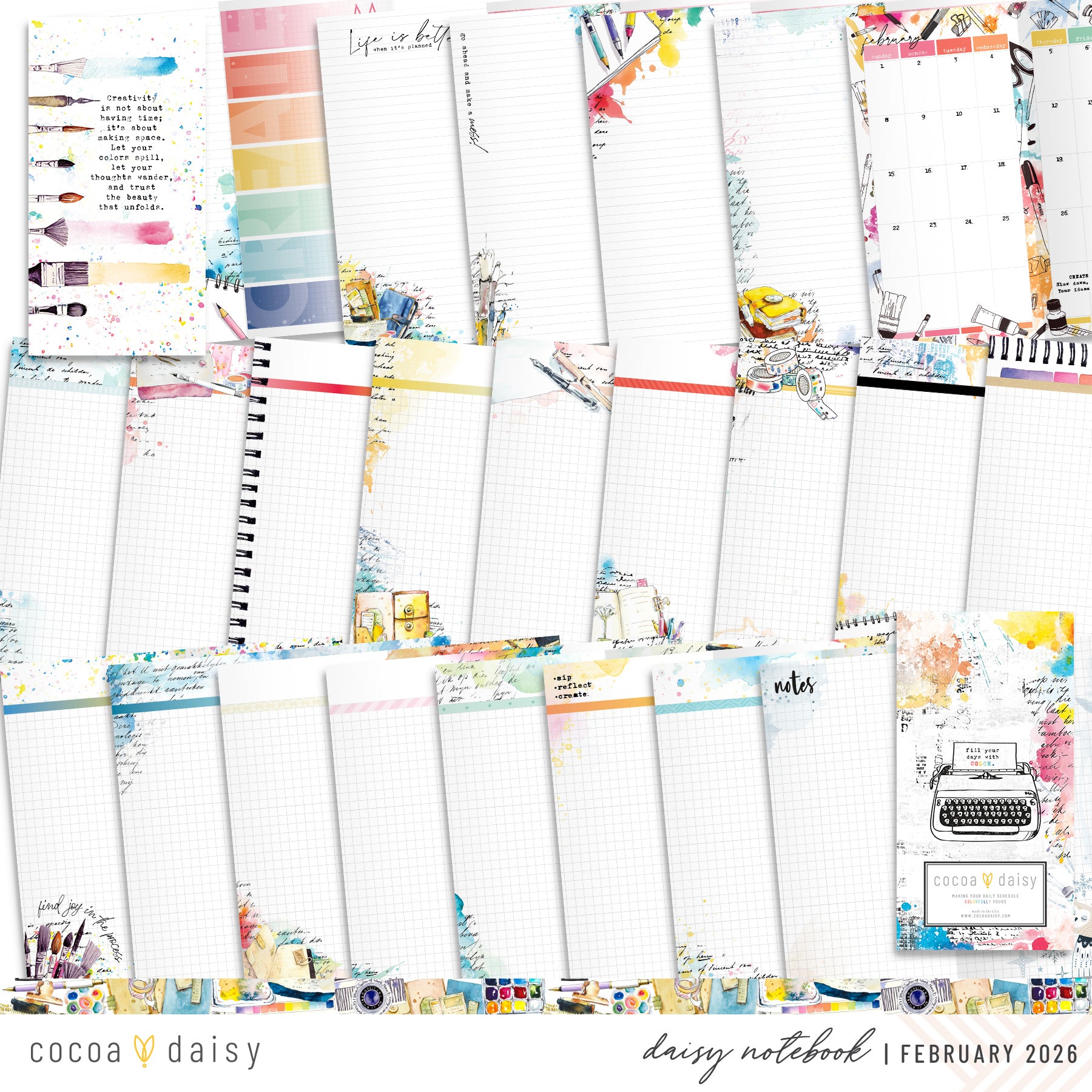 Insert or Notebook Only Subscription - Choose your size - 1 month