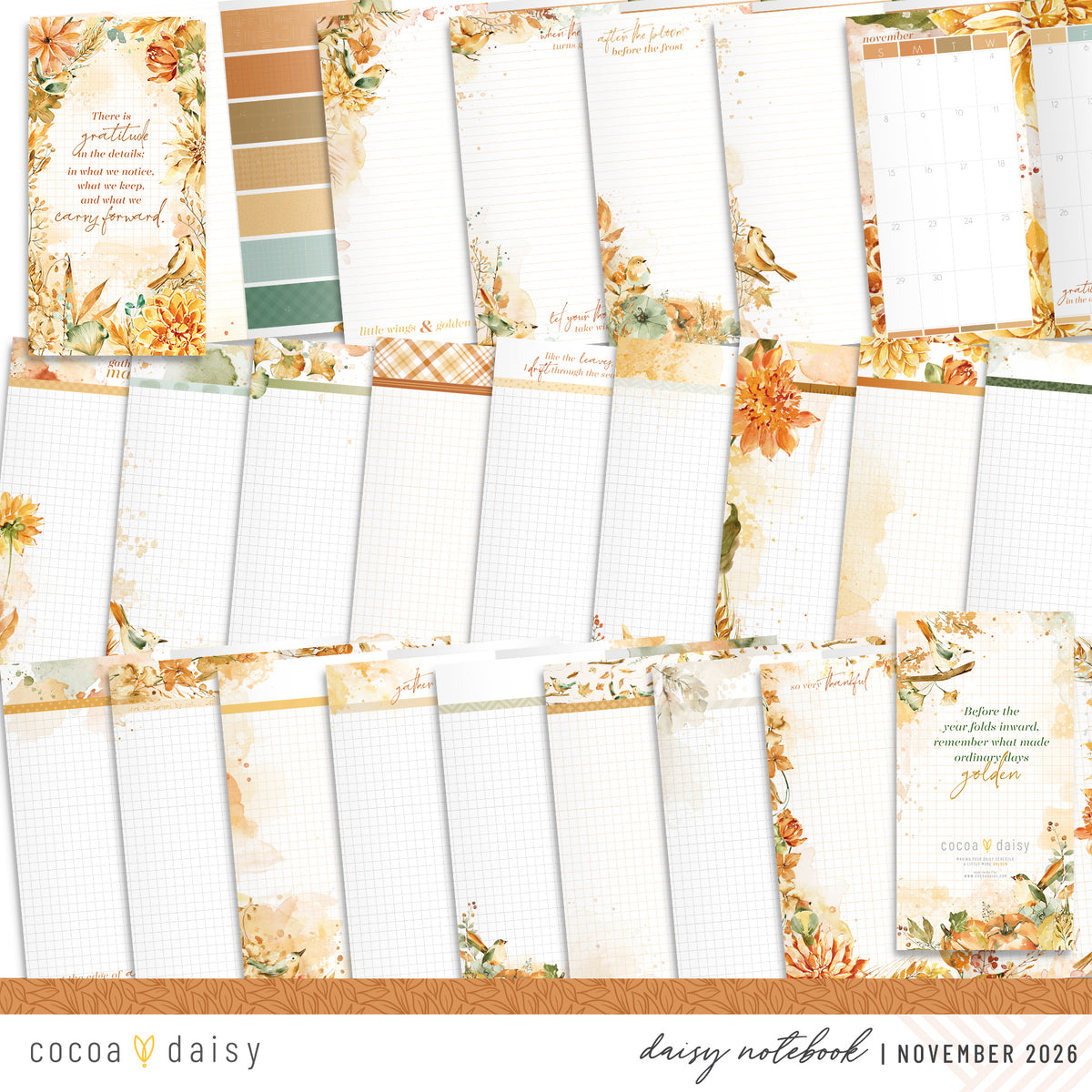 Insert or Notebook Only Subscription - Choose your size - 1 month