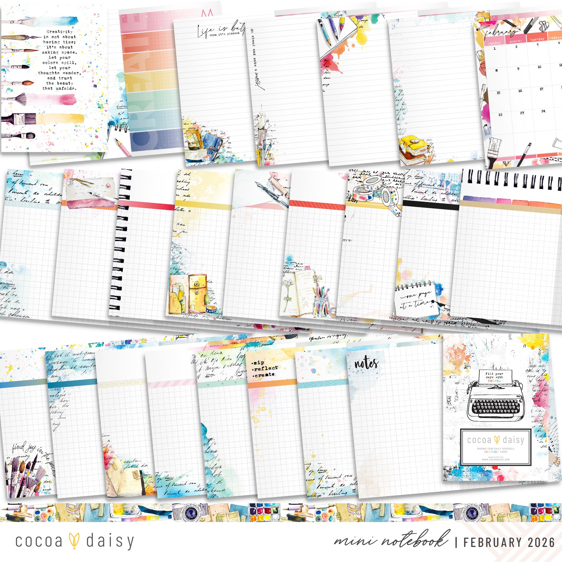 Insert or Notebook Only Subscription - Choose your size - 1 month