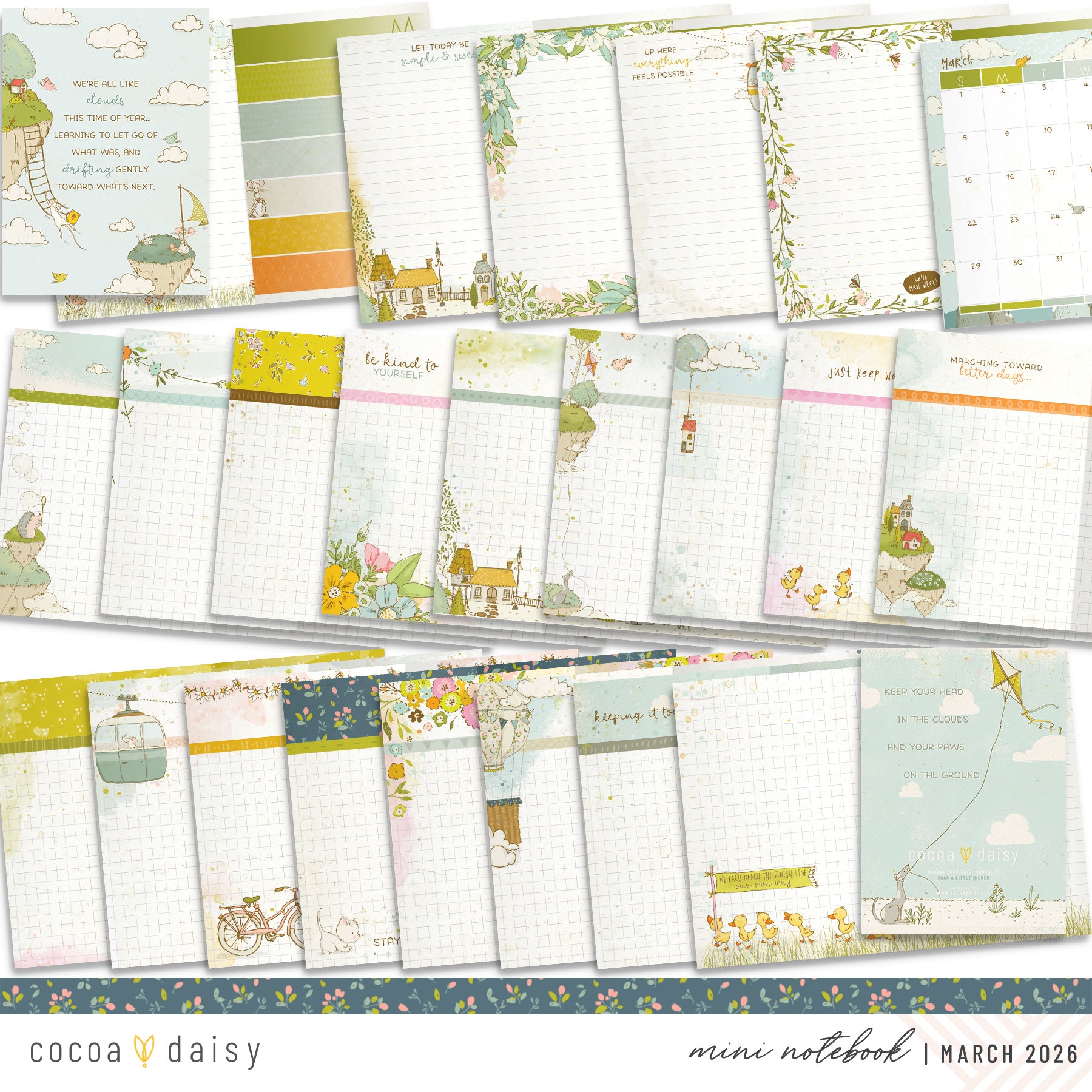 Insert or Notebook Only Subscription - Choose your size - 1 month