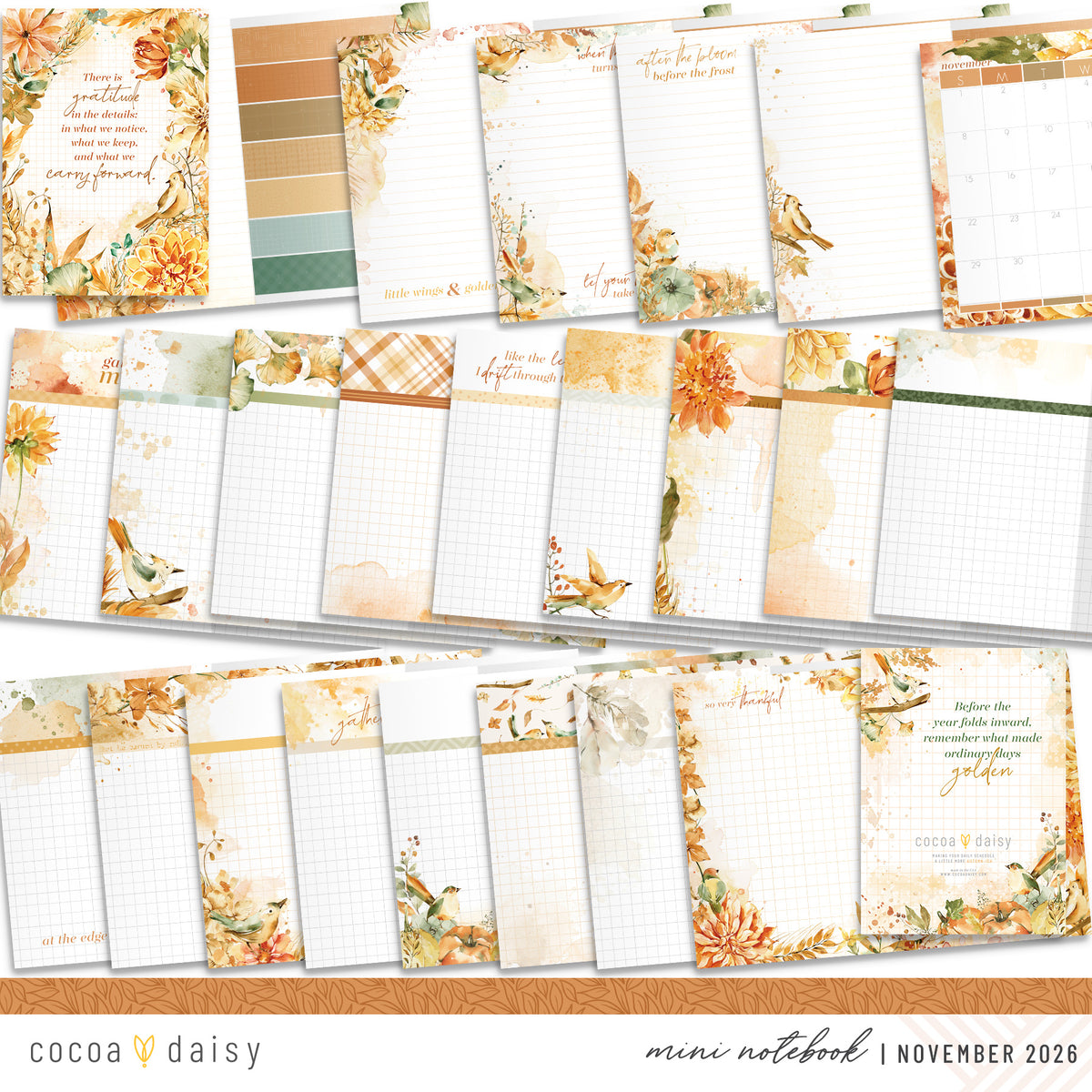 Insert or Notebook Only Subscription - Choose your size - 1 month