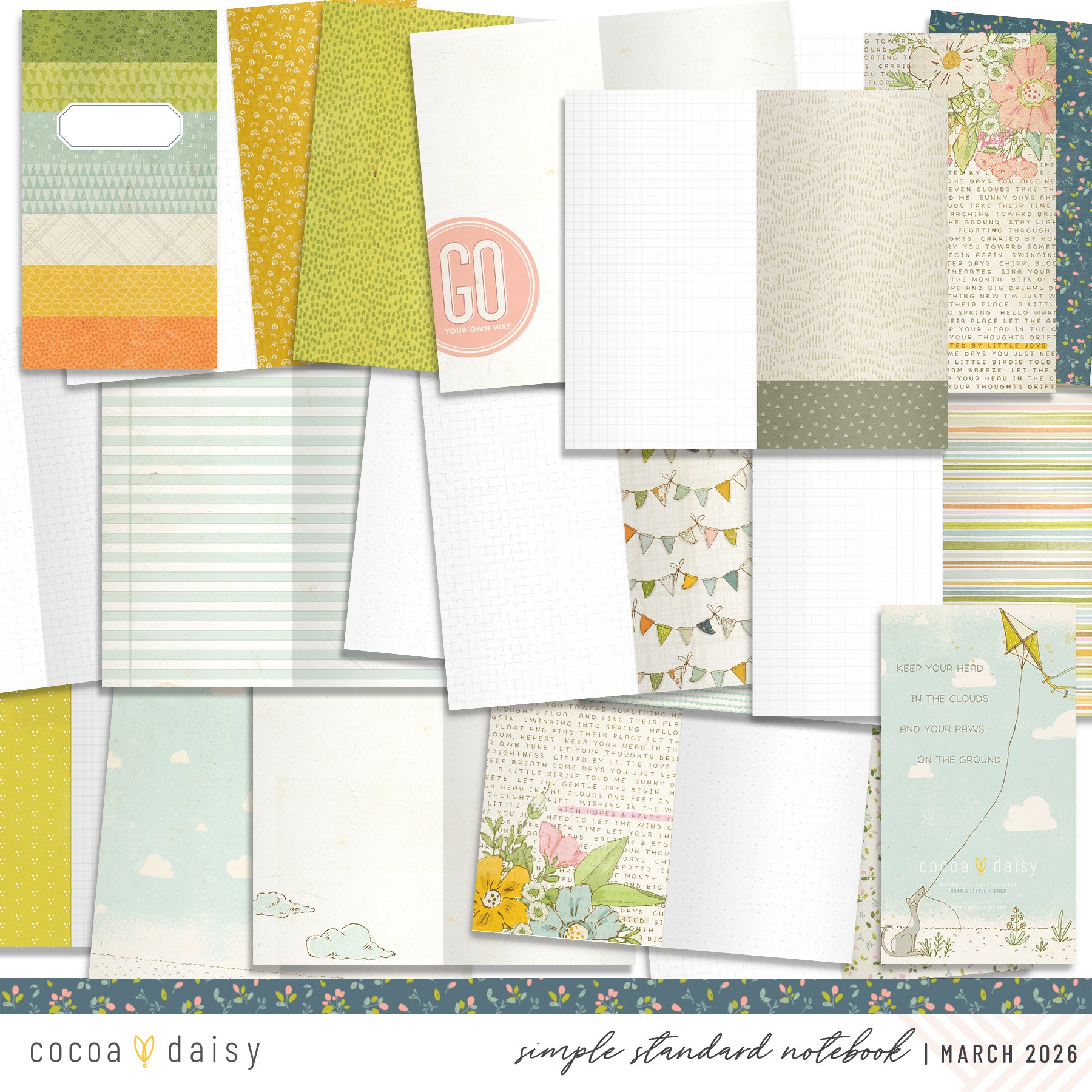 SimpleDaisy Notebook Subscription - 1 month