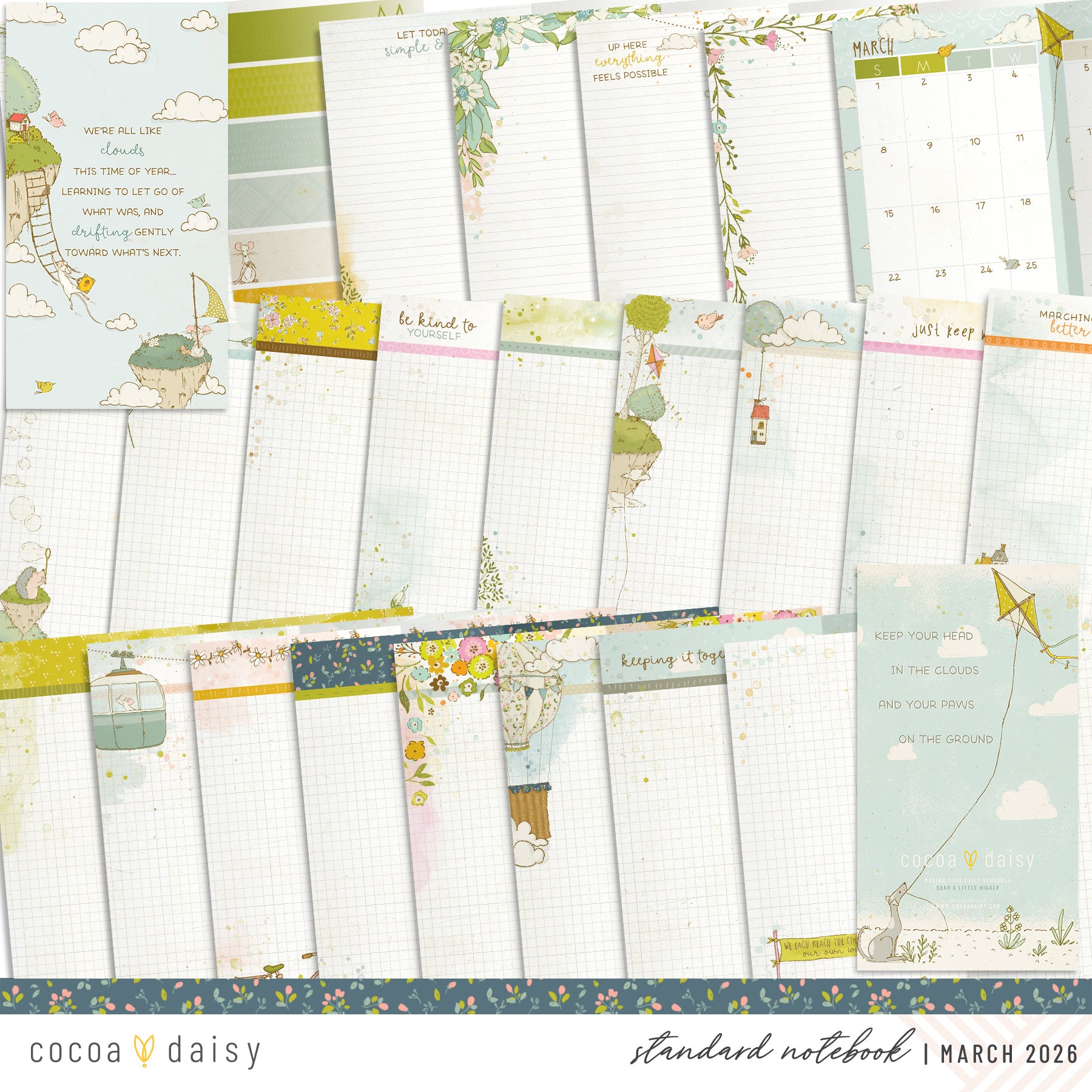 Insert or Notebook Only Subscription - Choose your size - 1 month