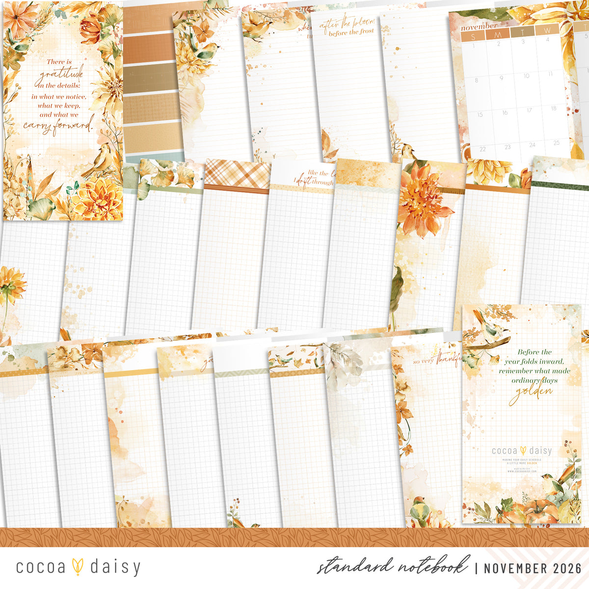 Insert or Notebook Only Subscription - Choose your size - 1 month