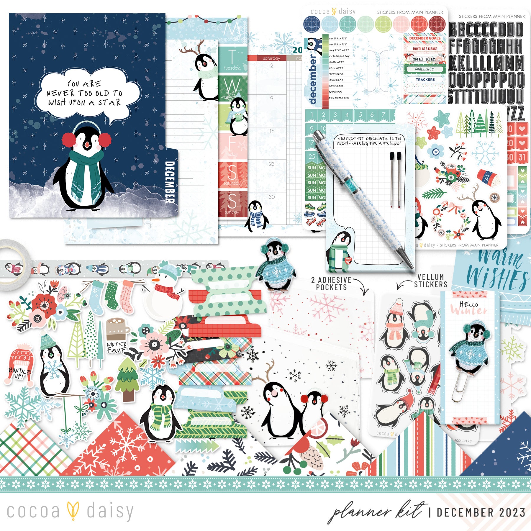 Let It Snow Planner Kit - Choose your insert December 2023