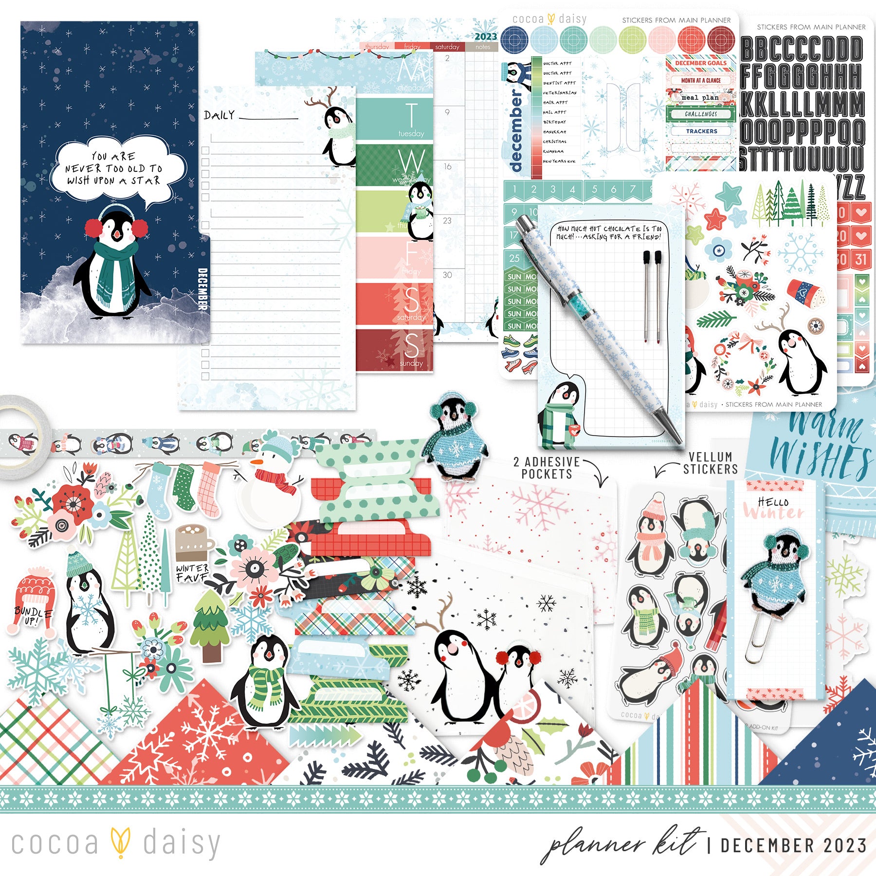 Let It Snow Planner Kit - Choose your insert December 2023