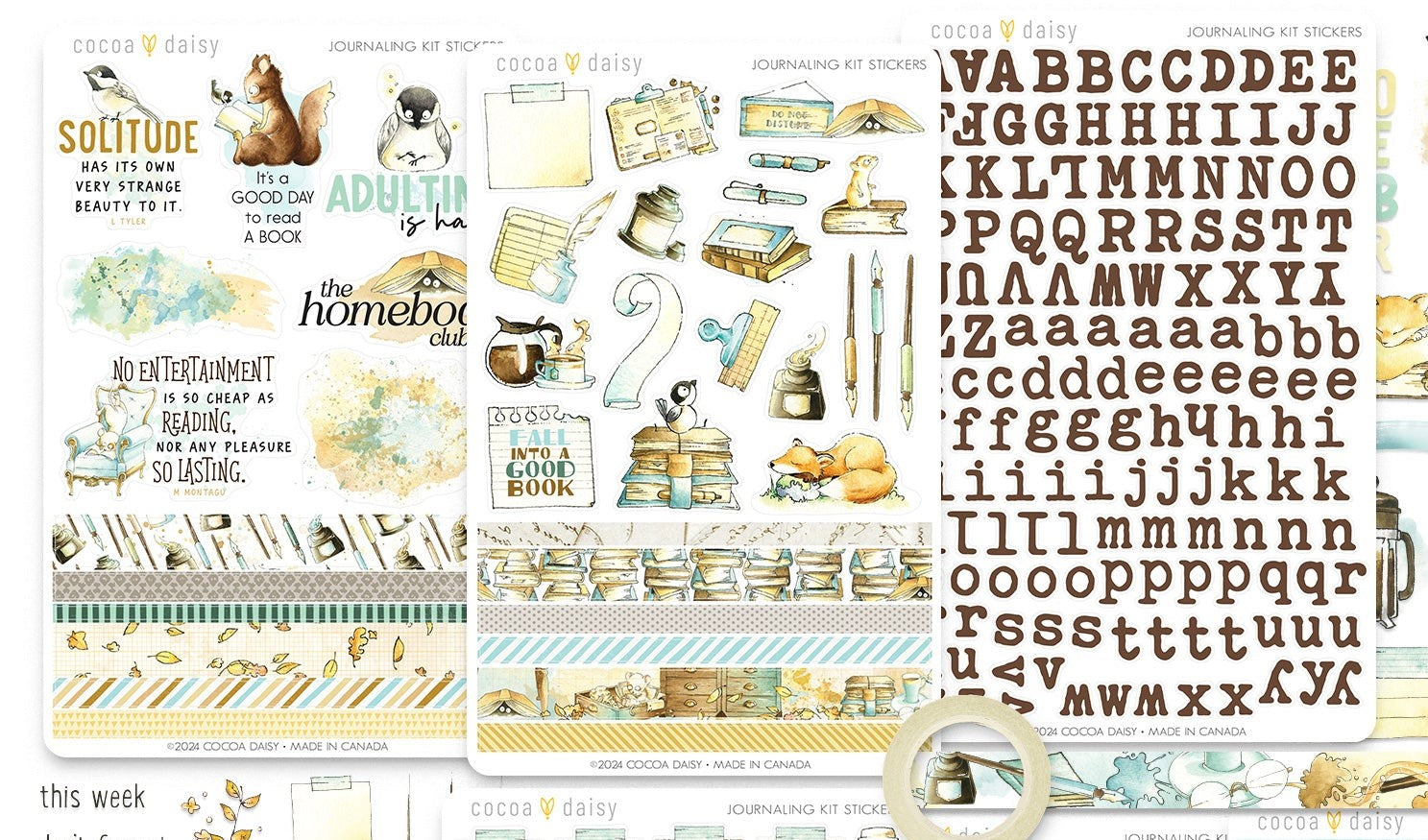 Chapters Vellum Journaling Sticker Kit ONLY - November 2024