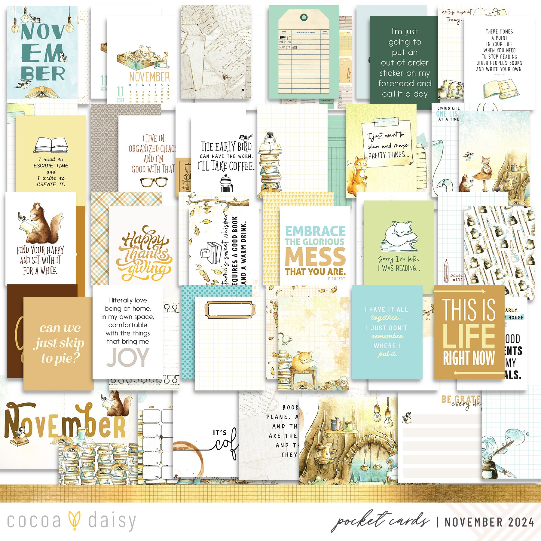 Chapters Pocket Cards without 4x6 cards - November 2024