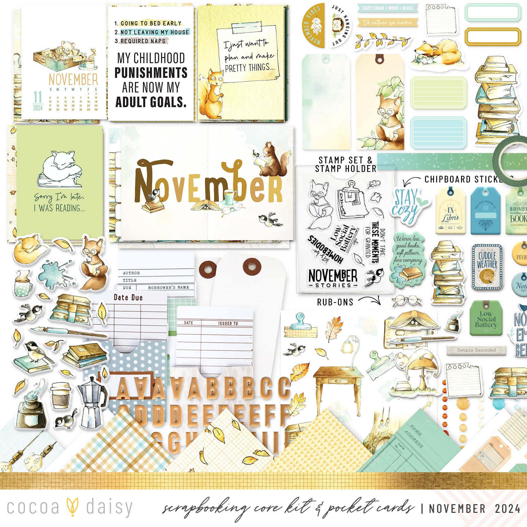 Chapters Scrapbooking Kit - Choose Your Add On - November 2024