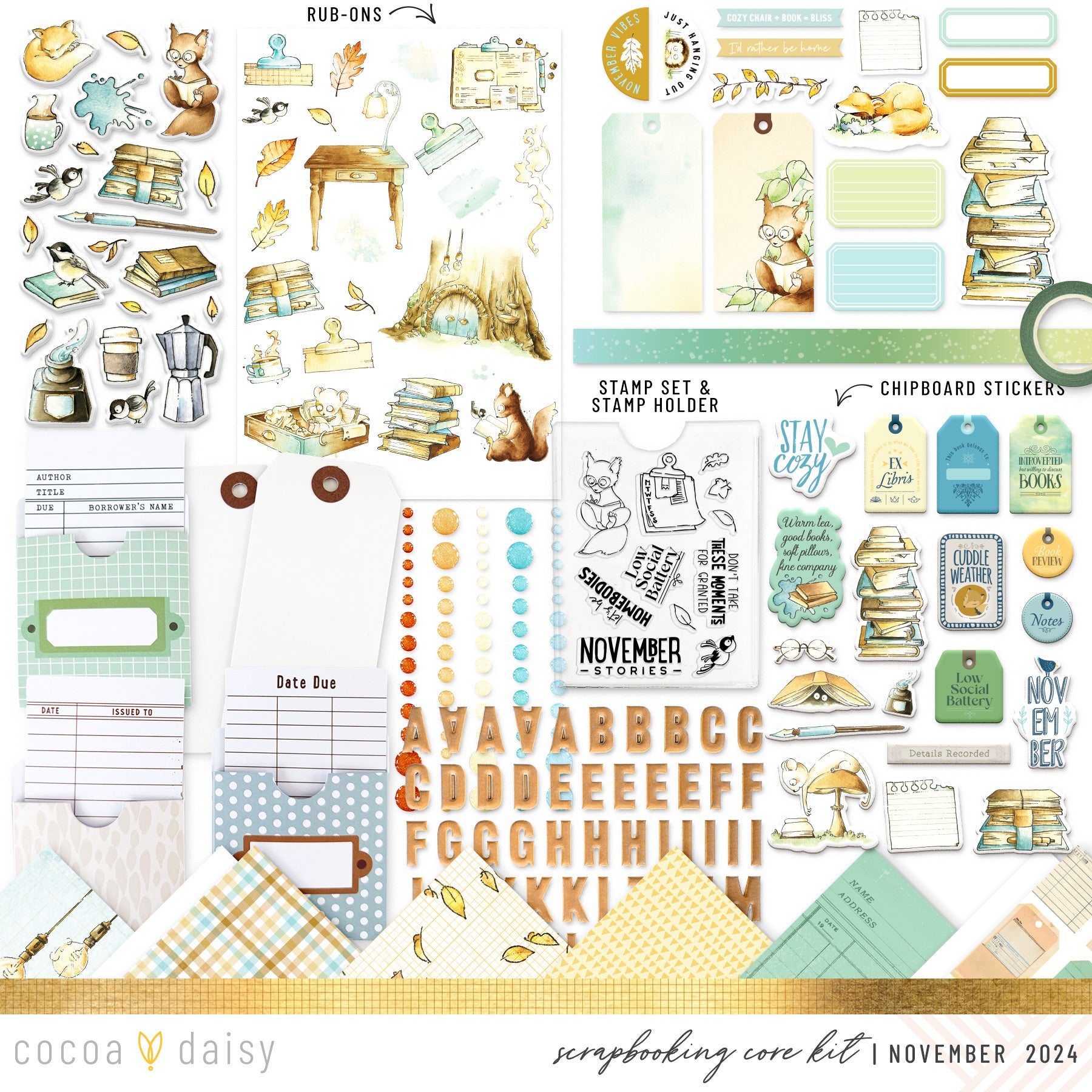 Chapters Scrapbooking Kit - Choose Your Add On - November 2024