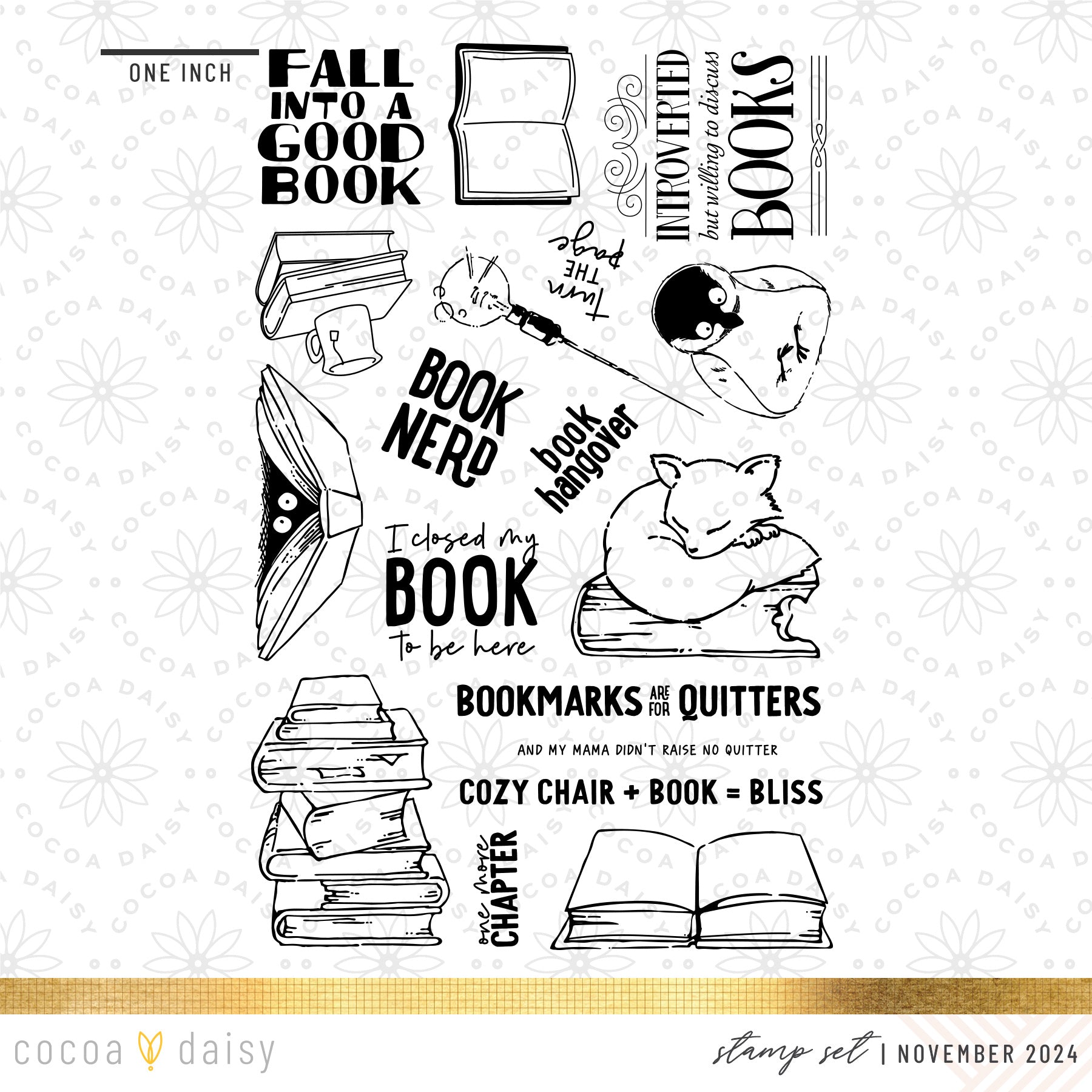 Chapters "Book Nerd" Stamp Set November 2024