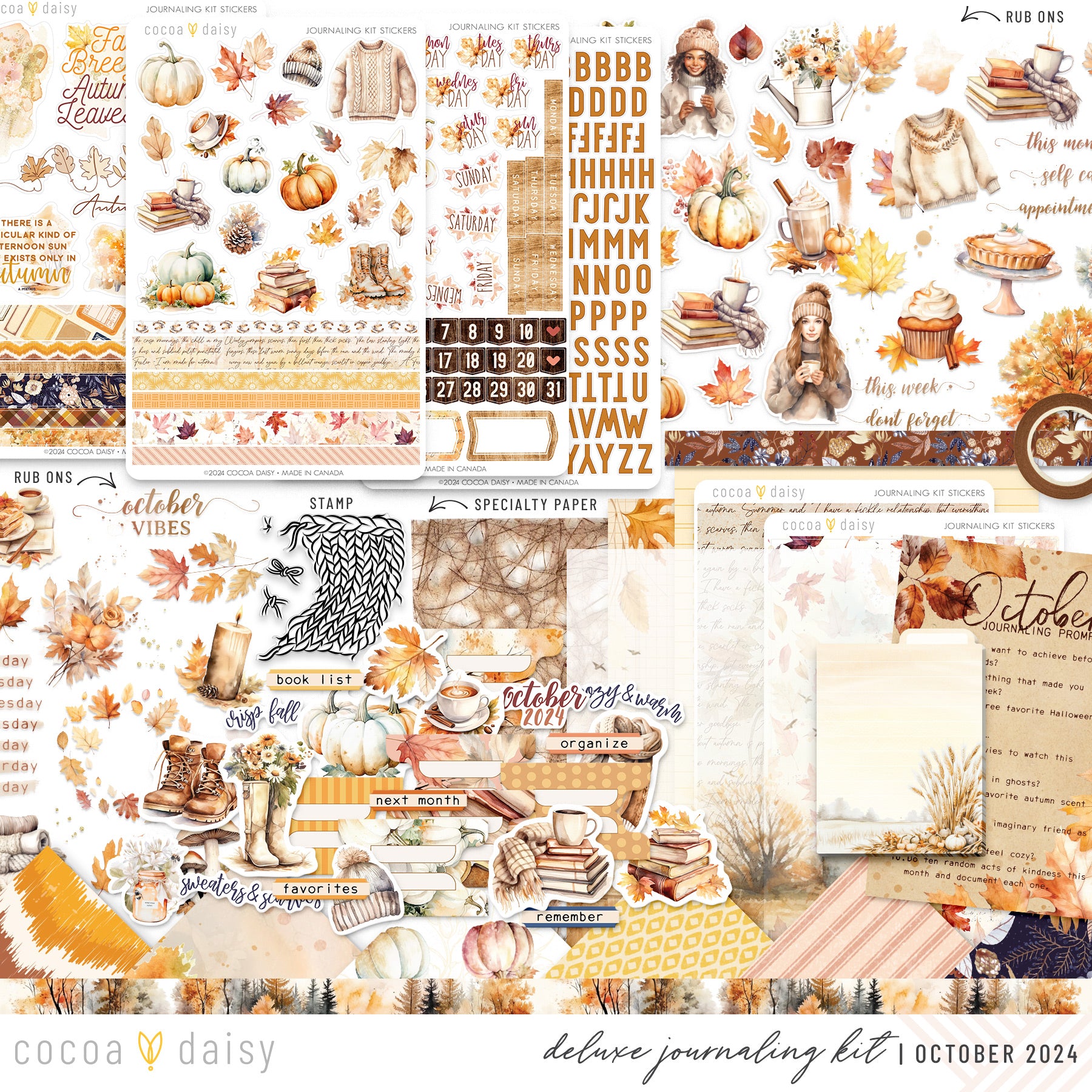 Cozy Season Deluxe Journaling Kit October 2024