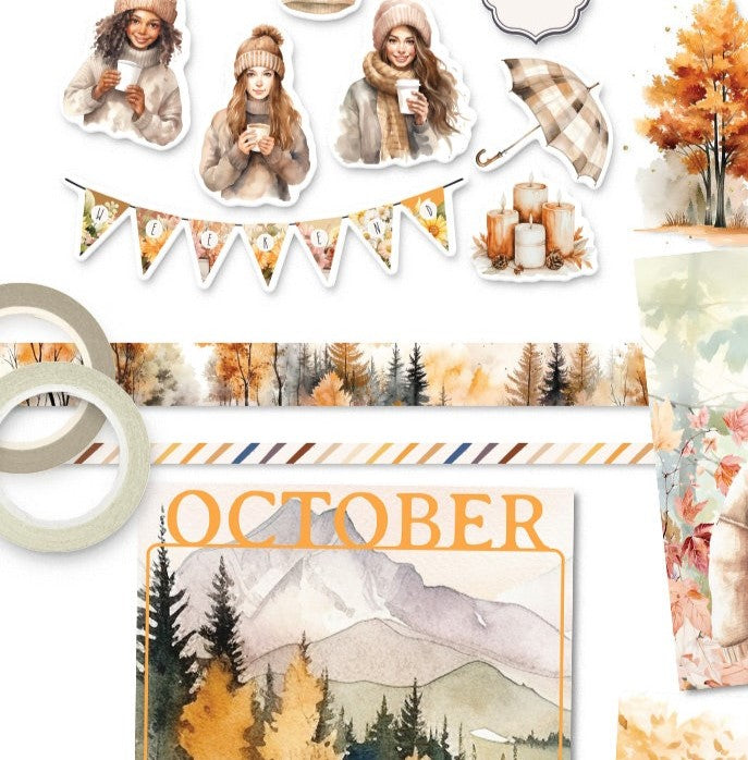 Cozy Season "Trees" Creative Kit Washi - October 2024