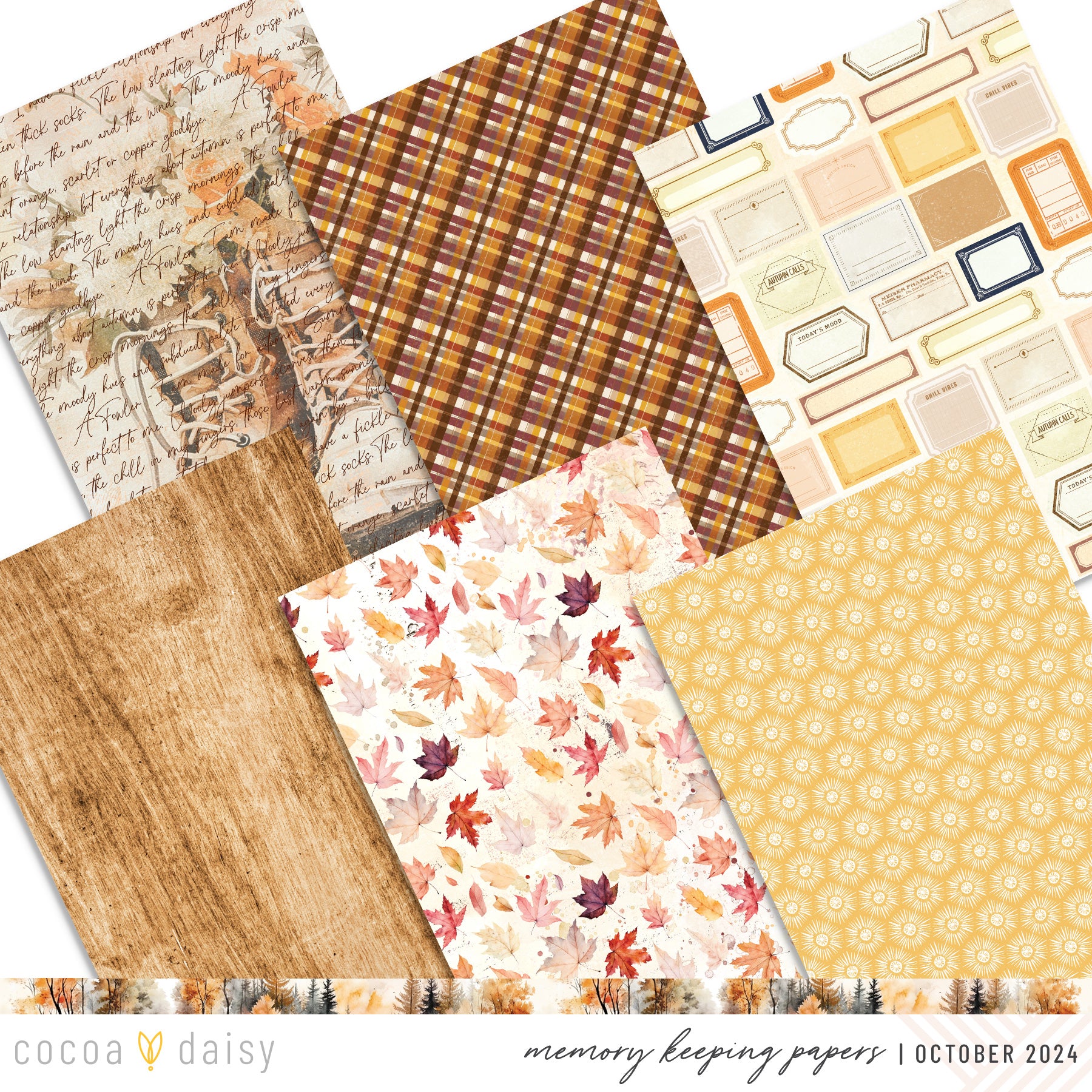 Cozy Season Scrapbooking Kit - No Add Ons - October 2024