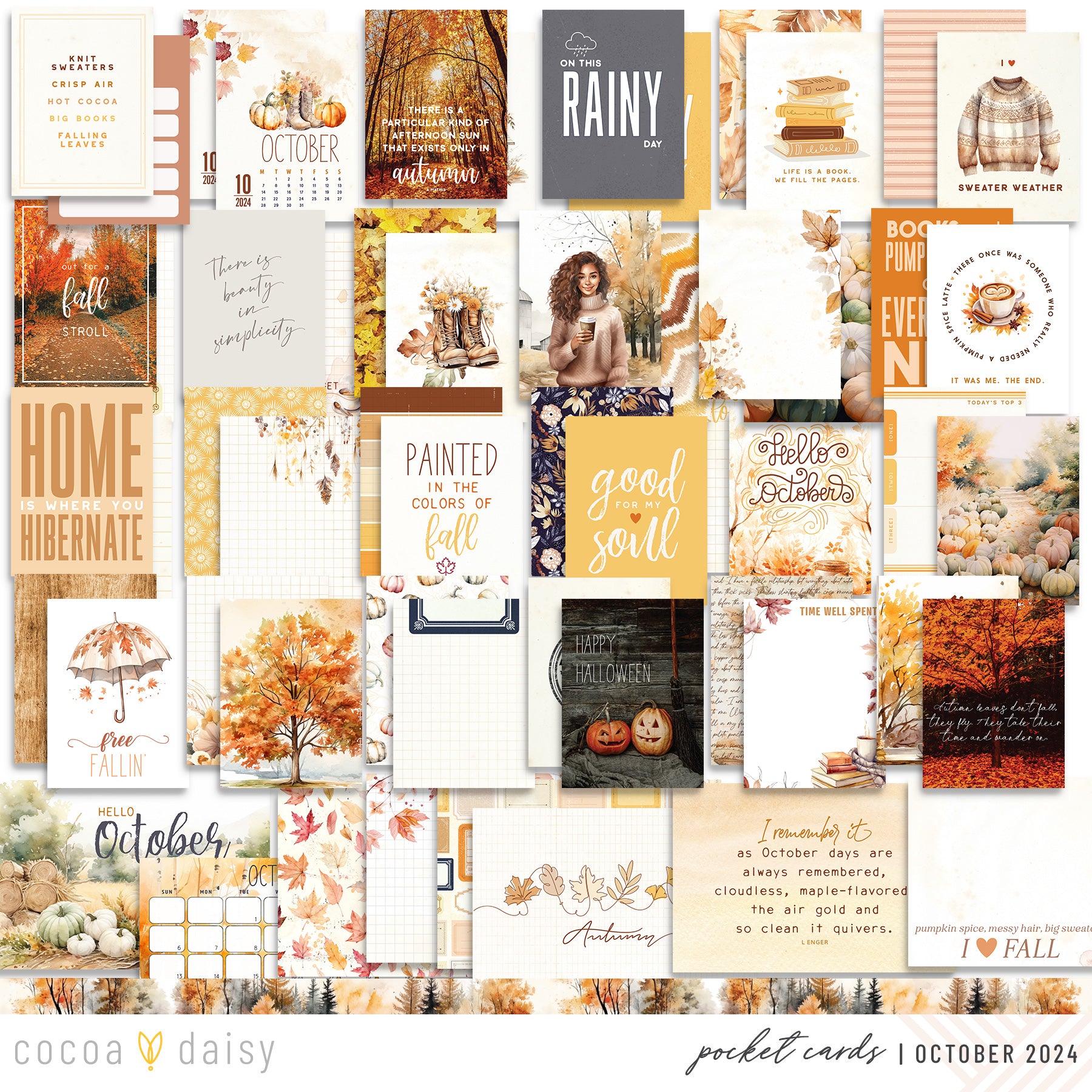 Cozy Season Scrapbooking Kit - Choose Your Add On - October 2024