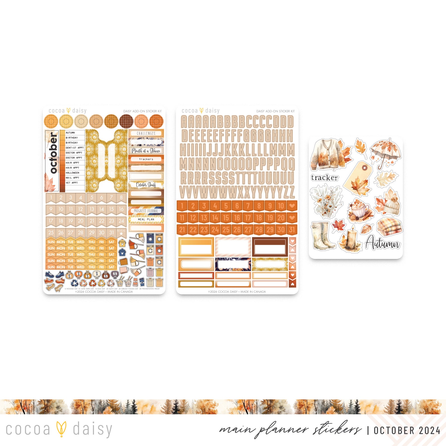 Cozy Season Planner Kit - NO INSERTS October 2024