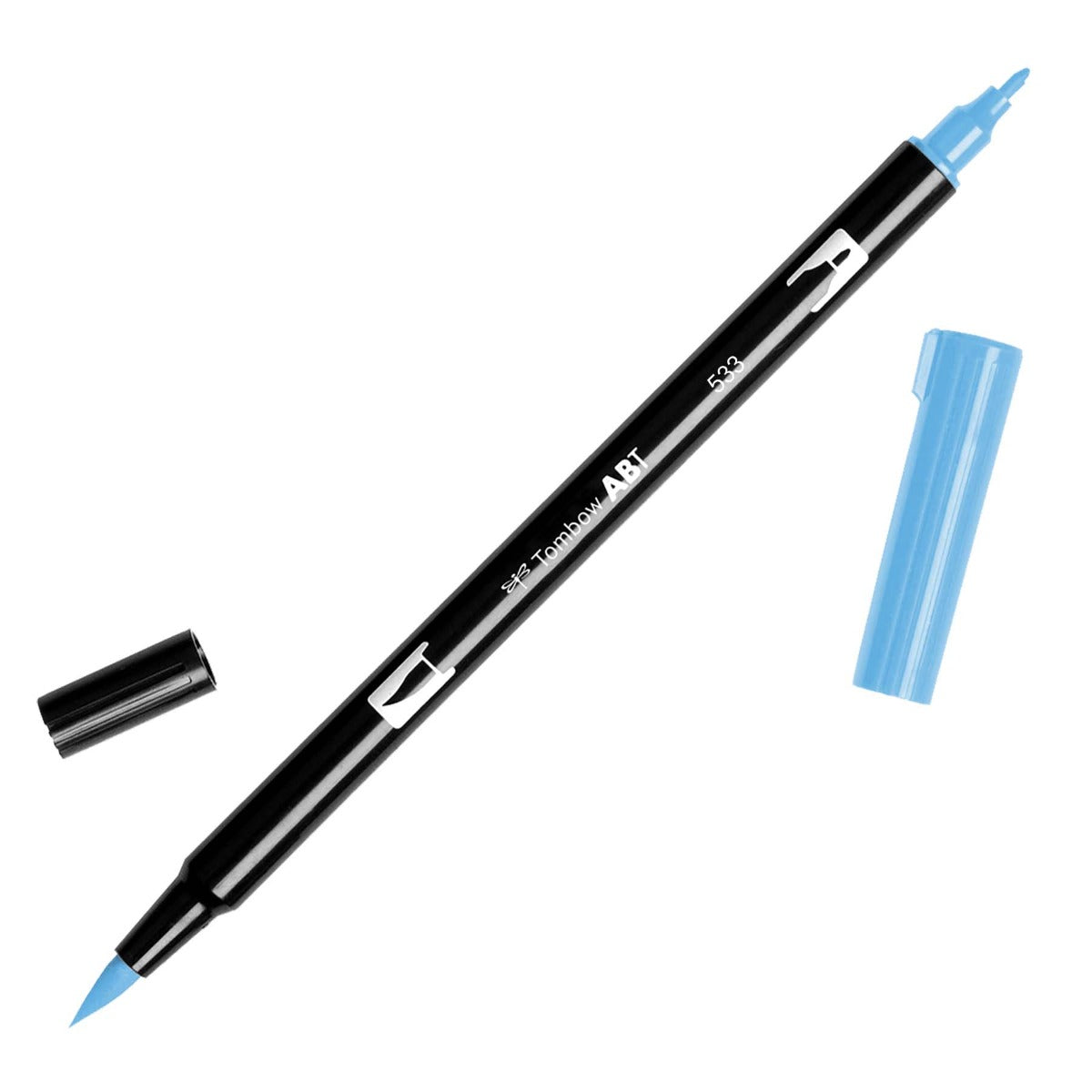 Tombow Dual Brush Pen Art Marker PEACOCK BLUE (533)